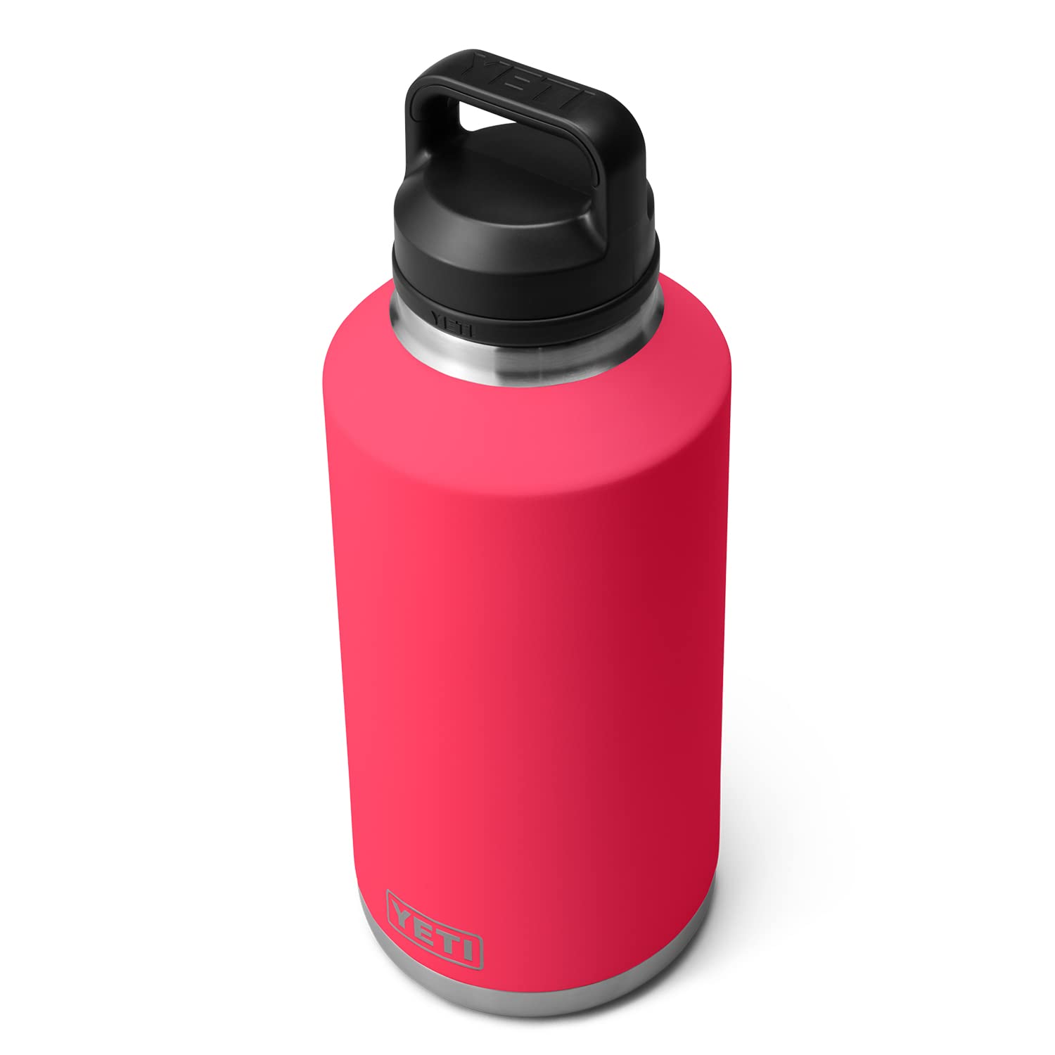 YETI Rambler 64 oz Vacuum Insulated Stainless Steel Water Bottle with Chug Cap - Bimini Pink | Leakproof & Sweatproof for Outdoor, Camping, Hiking & Gym Use