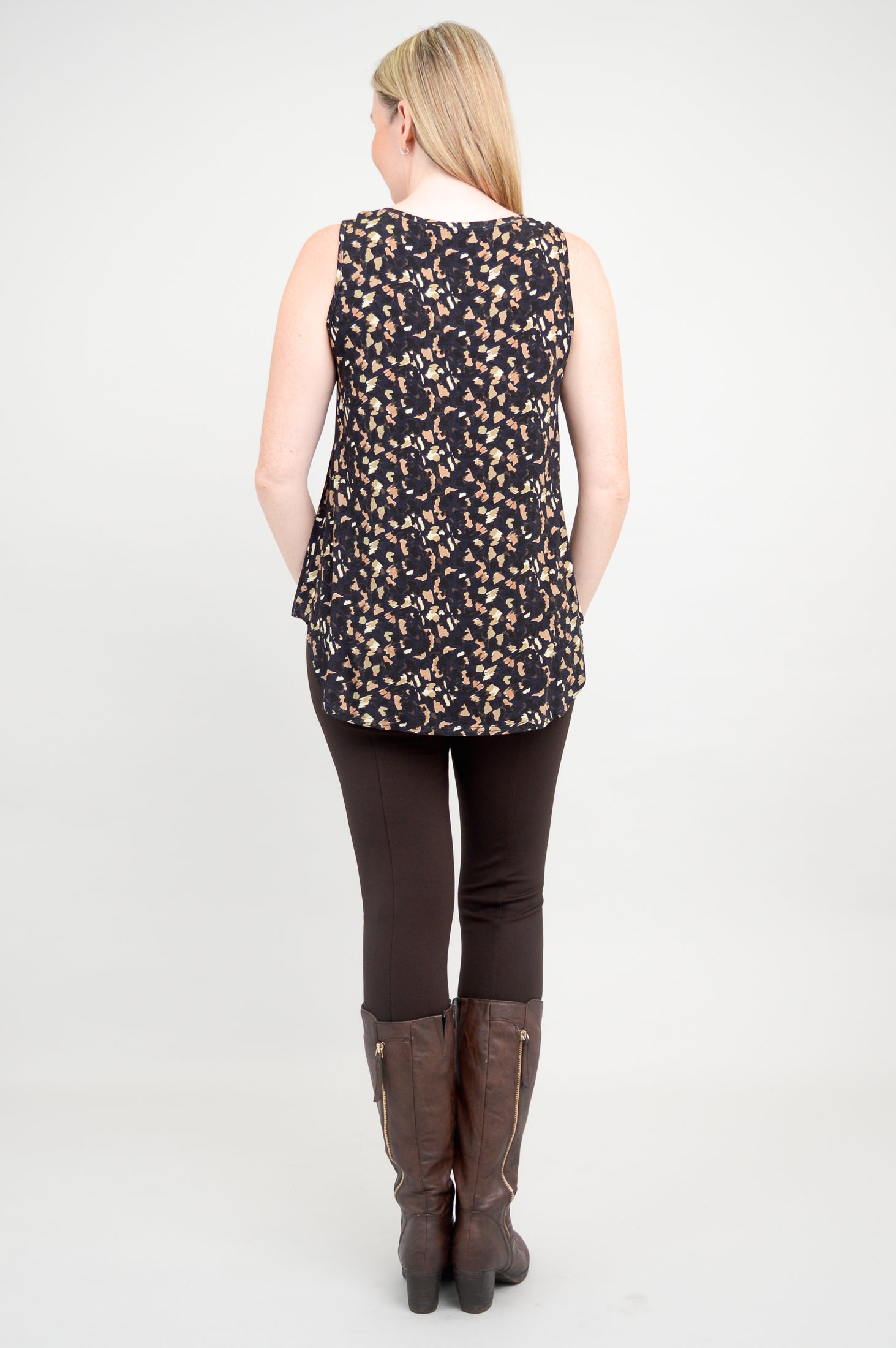 Stylish Jazz Tank Top - Soft Calico & Breathable Bamboo Fabric - Perfect for Summer Outfits, Music Festivals & Casual Wear