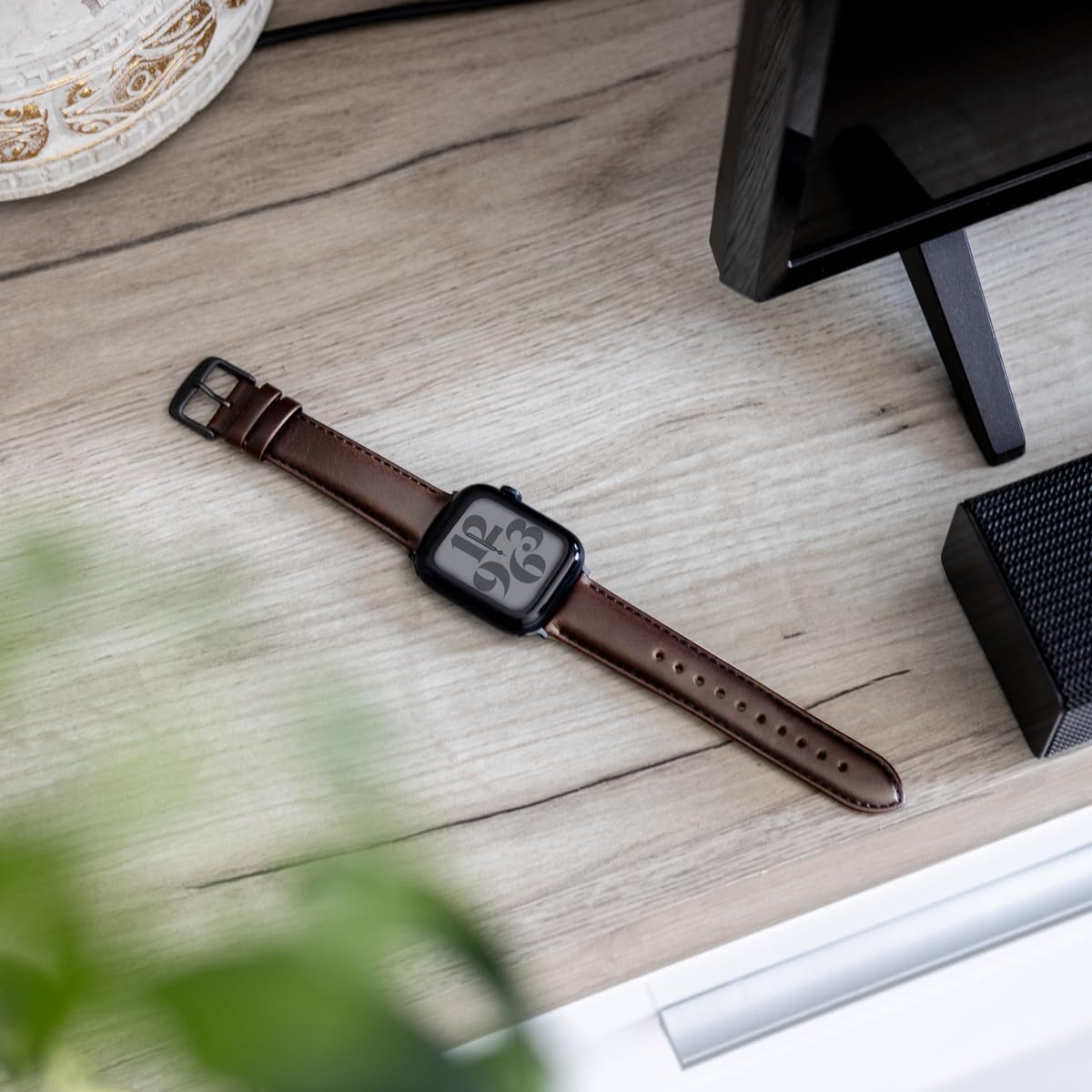 Premium Top Grain Leather Watch Bands for Apple Watch - Archer Collection | Durable & Comfortable Replacement Straps for Work, Gym & Everyday Wear