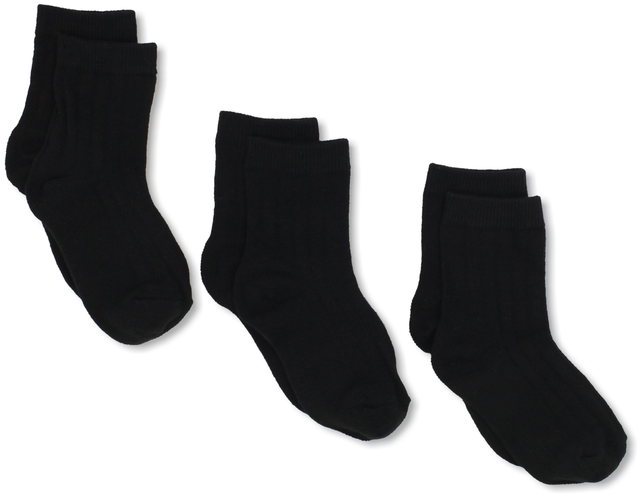 Jefferies Baby Boys' Rib Crew Socks - 3 Pack Soft Cotton Ankle Socks for Toddlers (6-24 Months) - Perfect for Everyday Wear, Playtime & Special Occasions