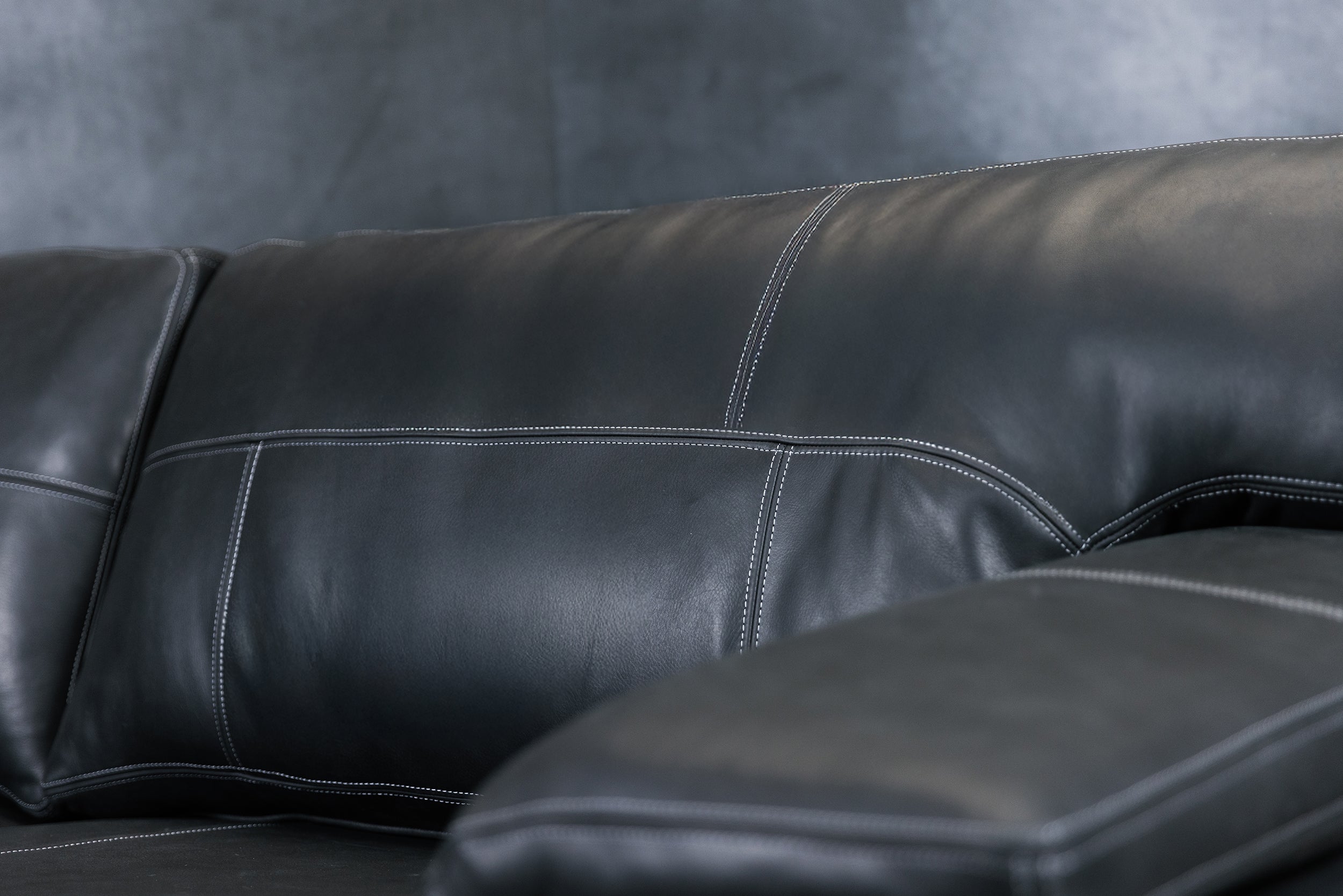 Premium Denmark Leather Sofa - Genuine Leather Couch for Living Room - Stylish & Comfortable Sofa for Home, Office, or Lounge