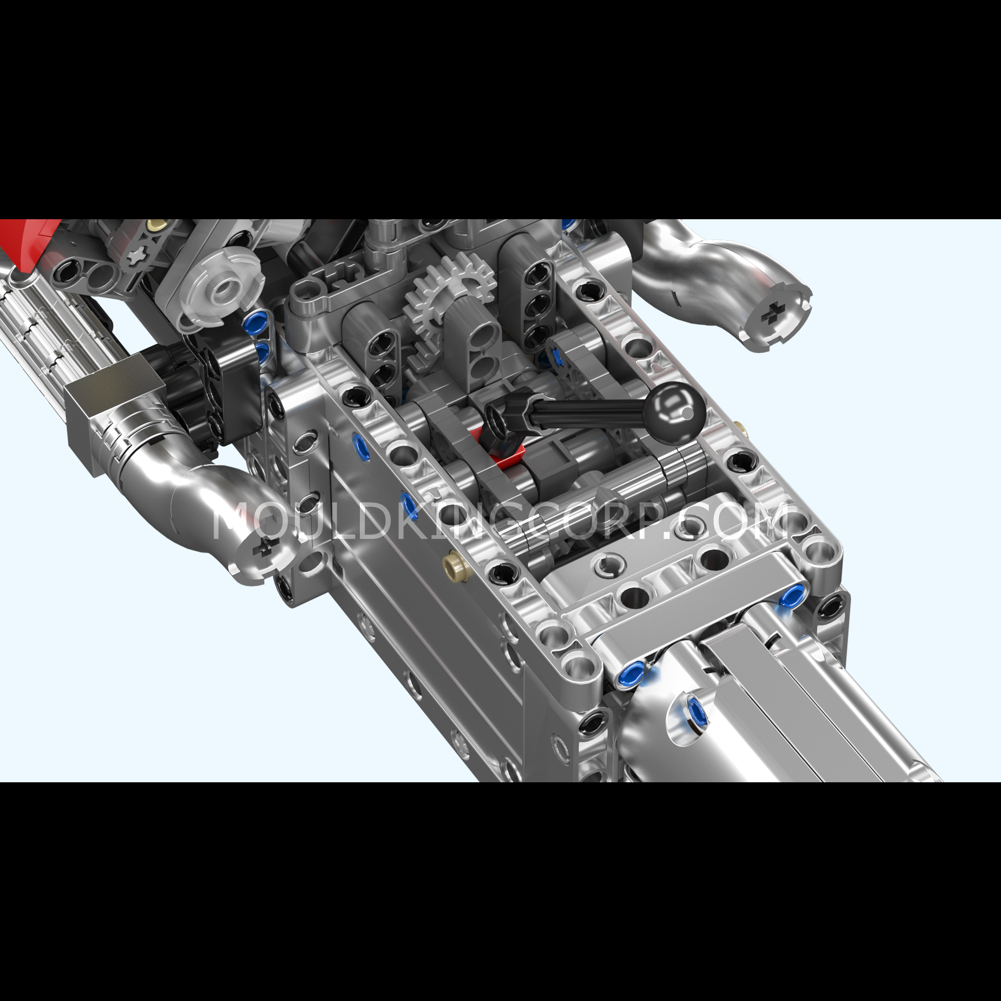 Mould King 10203 M Power V8 Engine & Gearbox Building Set - 1,169 Piece Model Car Kit for Adults & Teens | STEM Educational Toy, DIY Mechanical Engineering Project, Gift for Car Enthusiasts | Display, Learning & Hands-On Fun