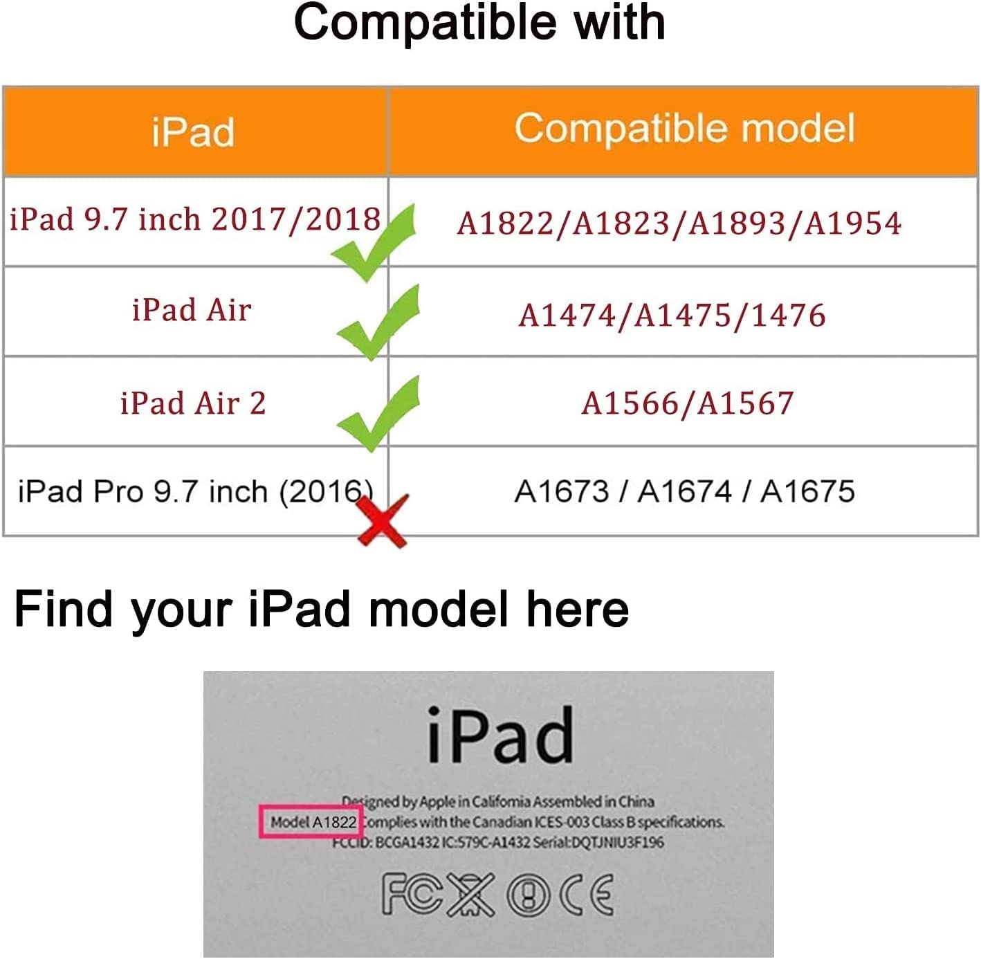 Premium 360° Rotating iPad Case for iPad 9.7