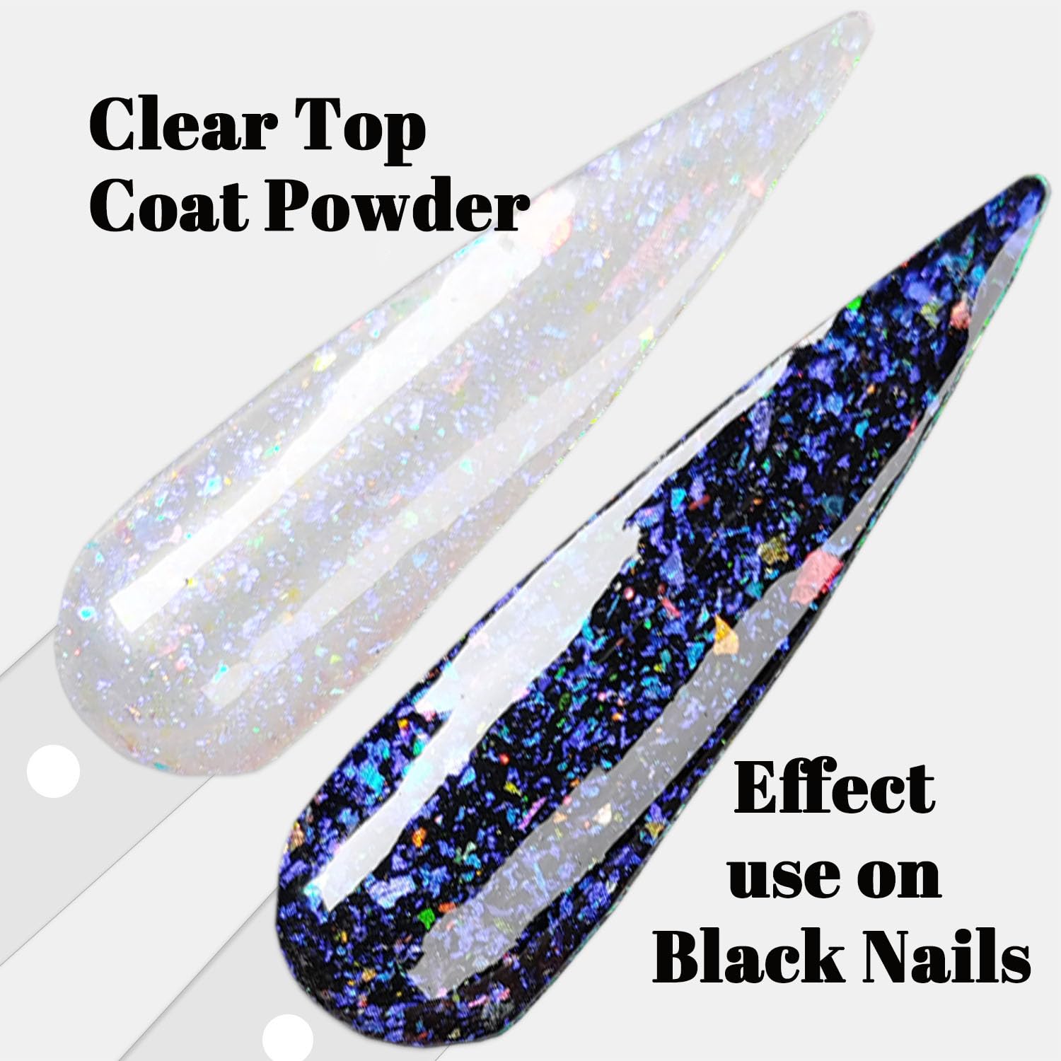 Sparkle Holographic Clear Glitter Nail Dip Powder Kit - 6 Color Changing Opal Flakes Starter Set for Manicure & Pedicure | Perfect for Nail Salons, DIY Home Nail Art & Special Occasions