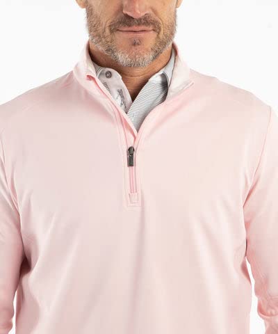 Bobby Jones Golf Apparel for Men - Performance Viking Quarter-Zip Long-Sleeve Pullover Sweater with Polyester/Spandex Blend | Perfect for Golfing, Casual Wear & Outdoor Activities