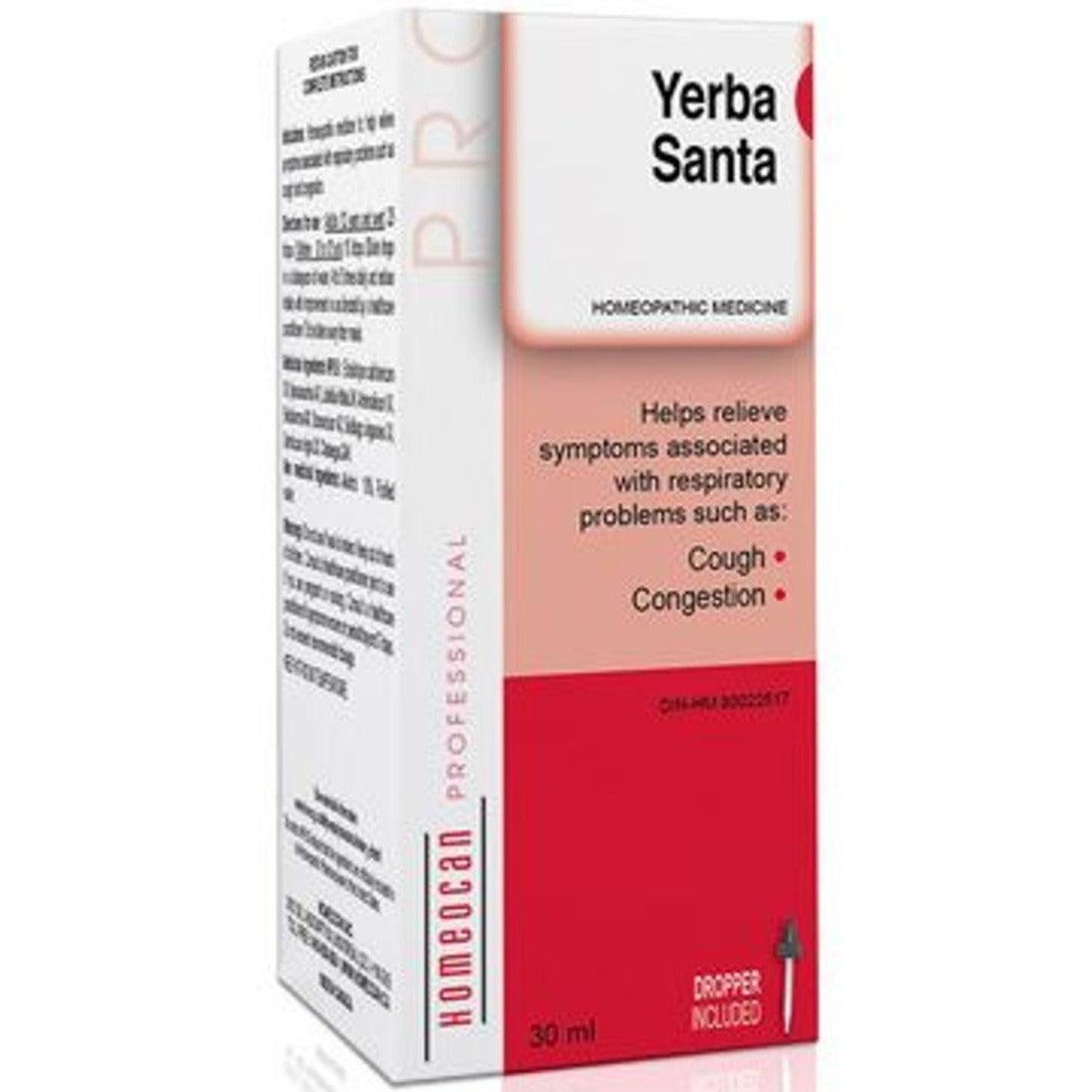 Homeocan Yerba Santa Drops 30mL - Natural Herbal Supplement for Respiratory Support & Wellness | Perfect for Cough Relief, Allergy Season & Immune Boost
