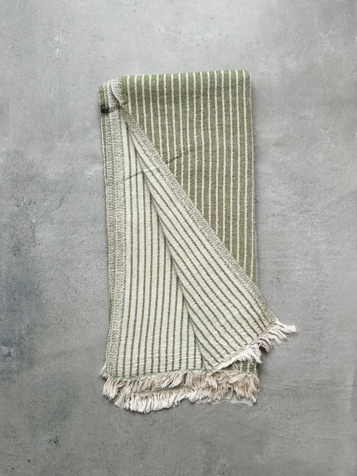 Premium Portobello Hammam Towel - 100% Organic Cotton, Olive Green, Extra Large & Absorbent - Perfect for Spa, Beach, Yoga & Travel Accessories
