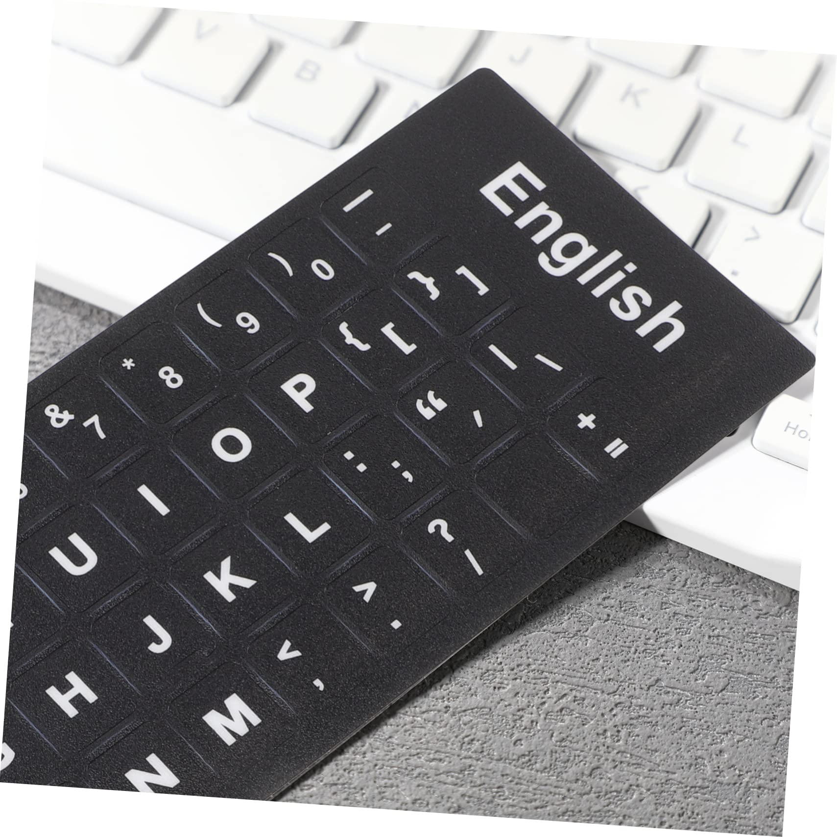 Lurrose 10-PC Keyboard Stickers - English Alphabet Labels for Laptop & PC - Easy Typing & Learning