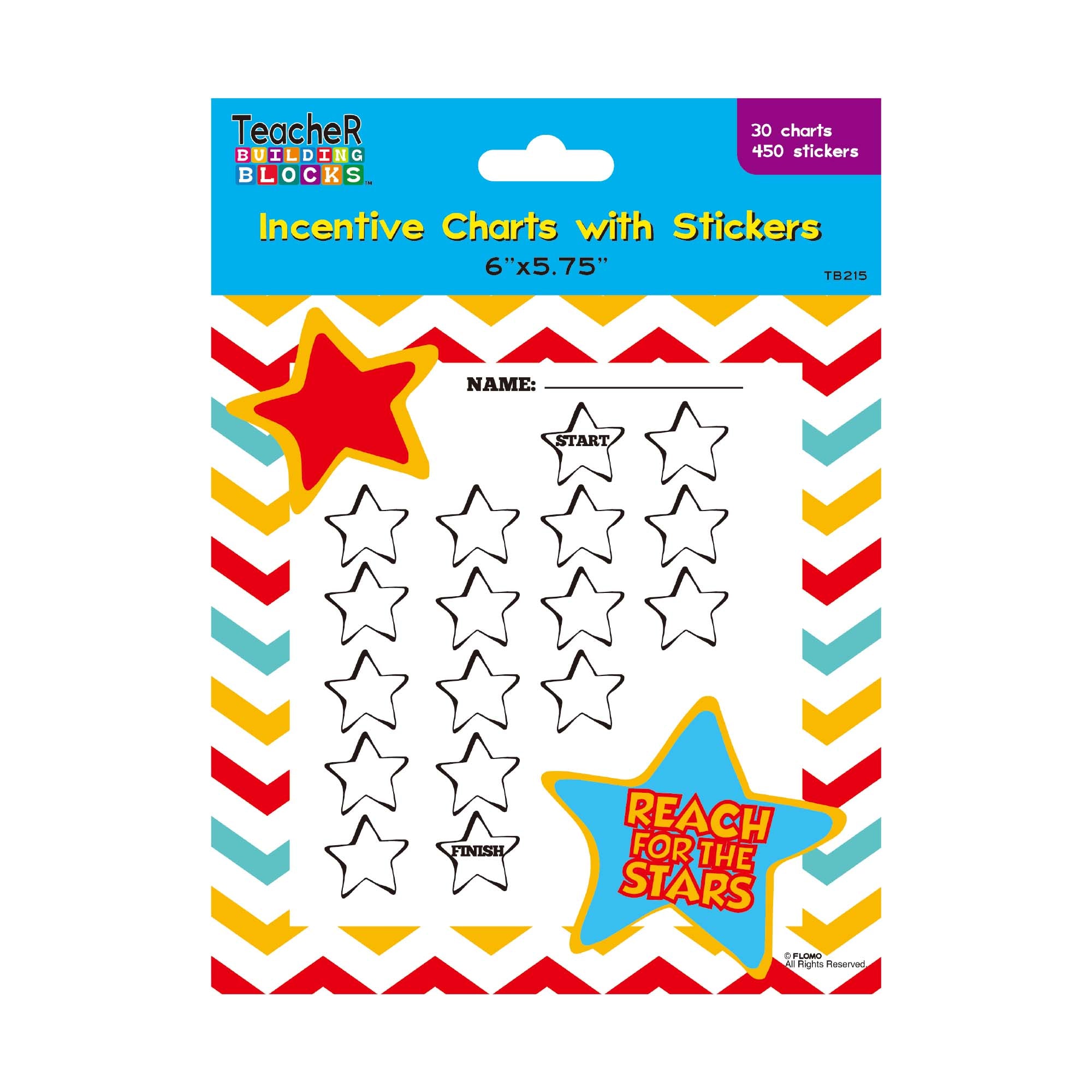 30-Piece Incentive Charts with 450 Stickers - 6