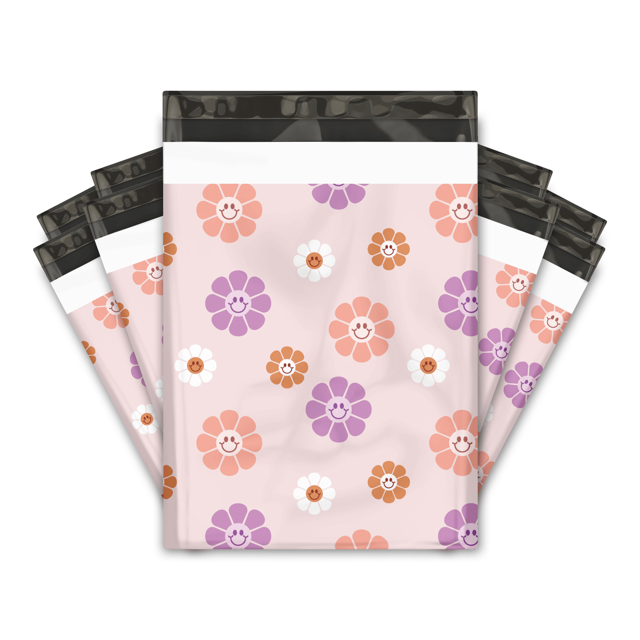 10x13 Groovy Flowers Designer Poly Mailers - Premium Printed Shipping Envelopes for Ecommerce, Small Business & Online Stores - Waterproof Mailing Bags for Packages, Gifts & Subscriptions