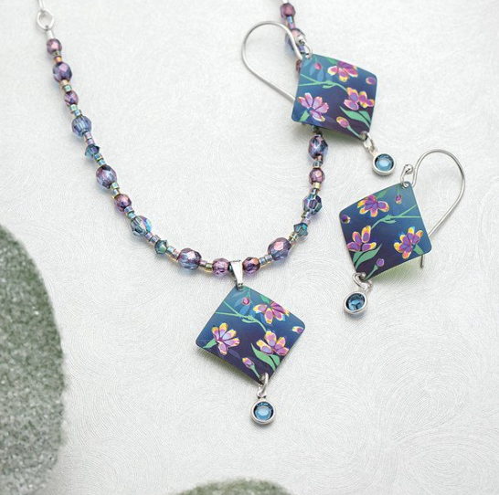 Garden Sonnet Sterling Silver Floral Earrings for Women - Elegant Dainty Jewelry Gift for Birthday, Anniversary & Everyday Wear