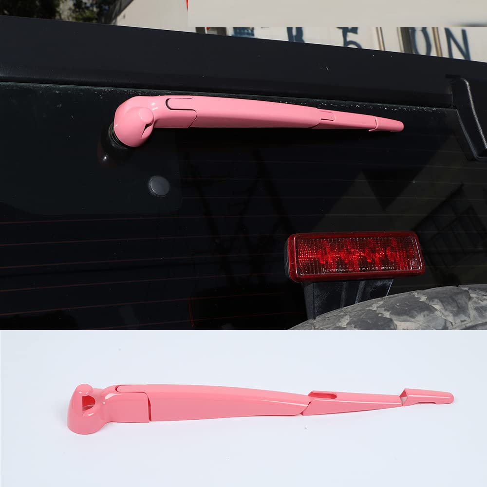 ABS Rear Windshield Wiper Blade Cover Trim for 2007-2017 Jeep Wrangler JK - Exterior Car Accessories for Rain Protection & Off-Road Style Enhancement
