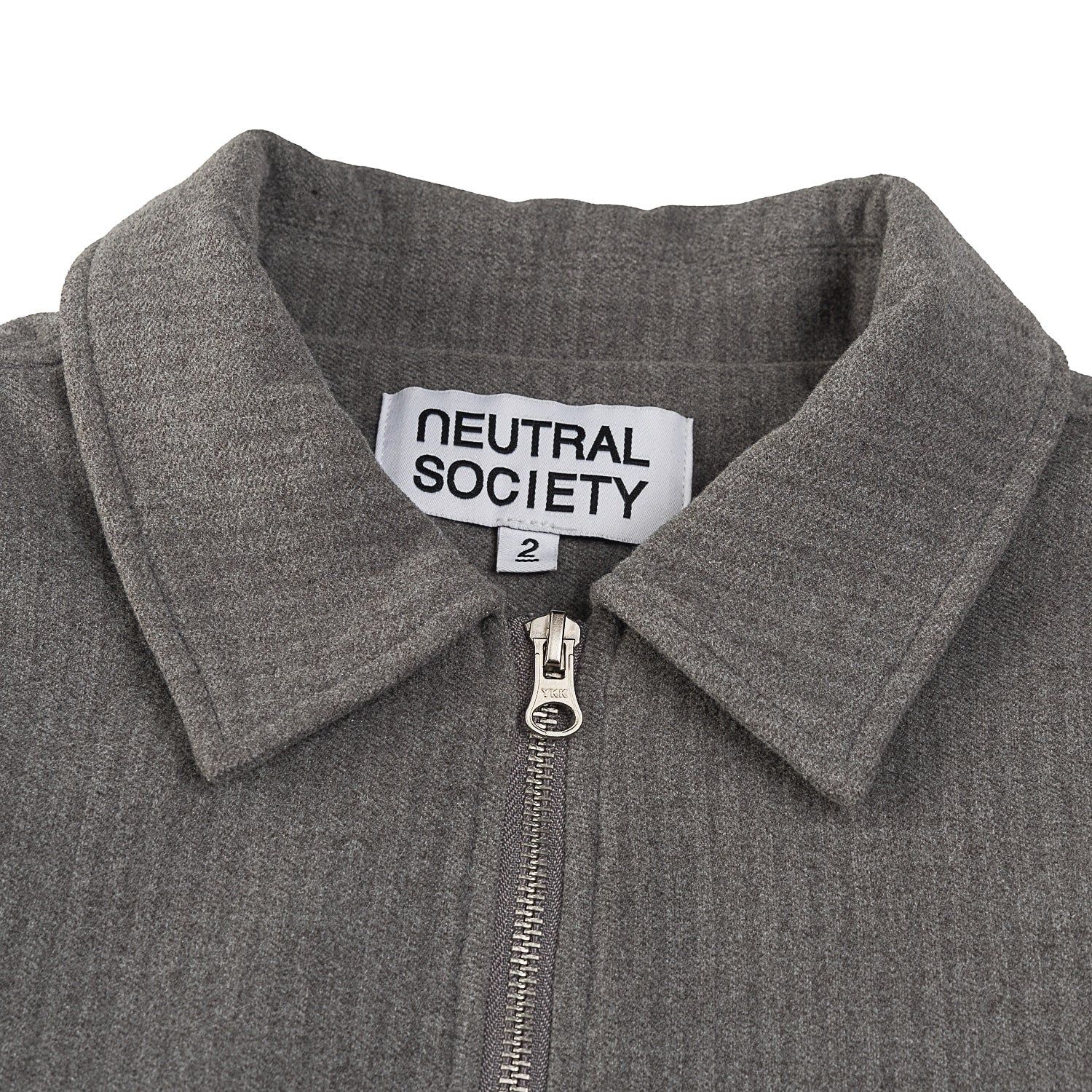 Neutral Society Wool Touch Padding Flight Jacket Grey - Warm & Stylish Winter Coat for Men & Women | Perfect for Travel, Outdoor Adventures & Casual Wear