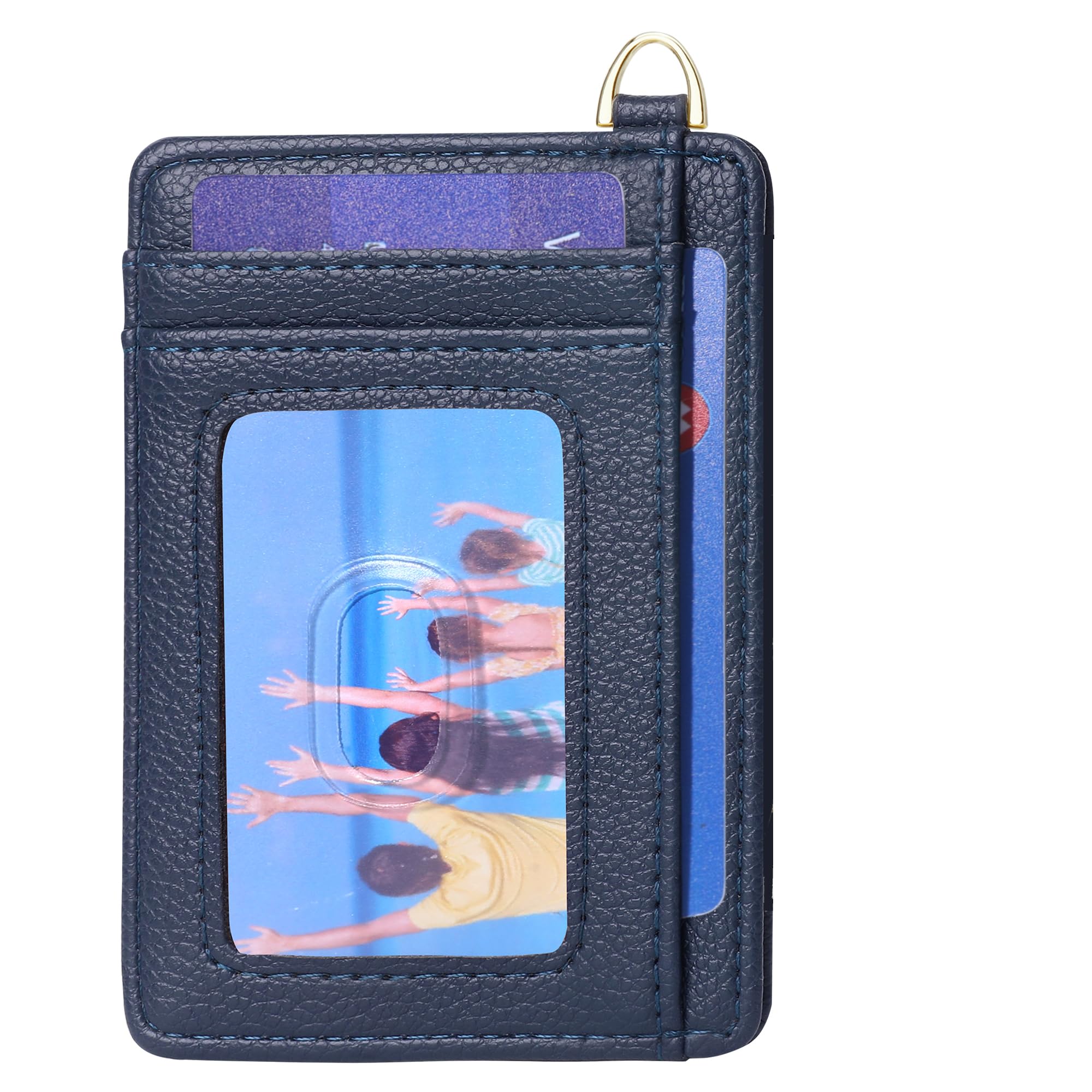 Slim RFID Blocking Credit Card Holder - Minimalist Front Pocket Wallet with ID Window for Men & Women | Compact Card Case for Travel, Business & Everyday Use