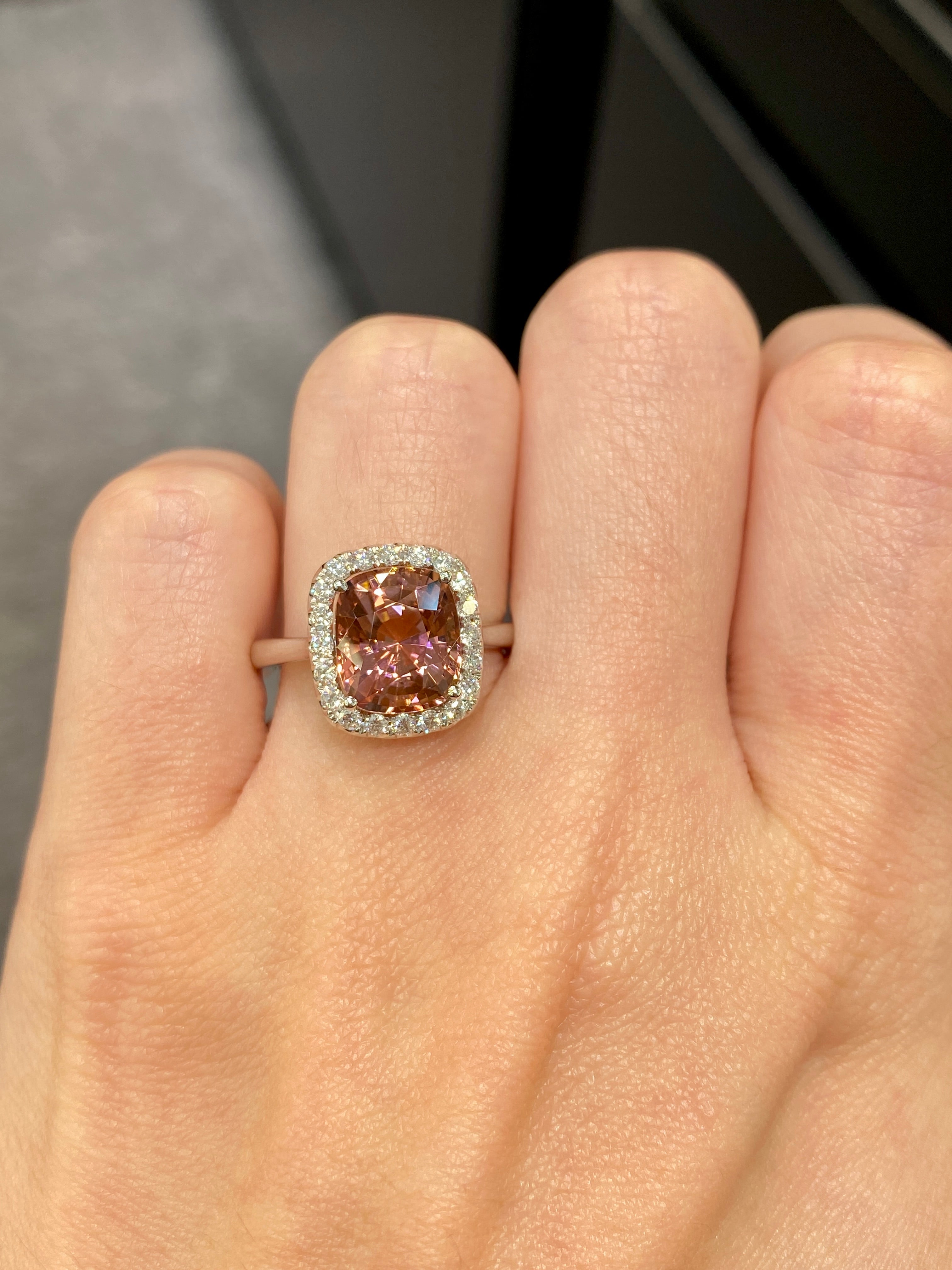 Natural Purplish Pink Tourmaline 3.04ct Ring - Elegant Gemstone Jewelry for Women, Perfect for Engagement, Anniversary & Special Occasions