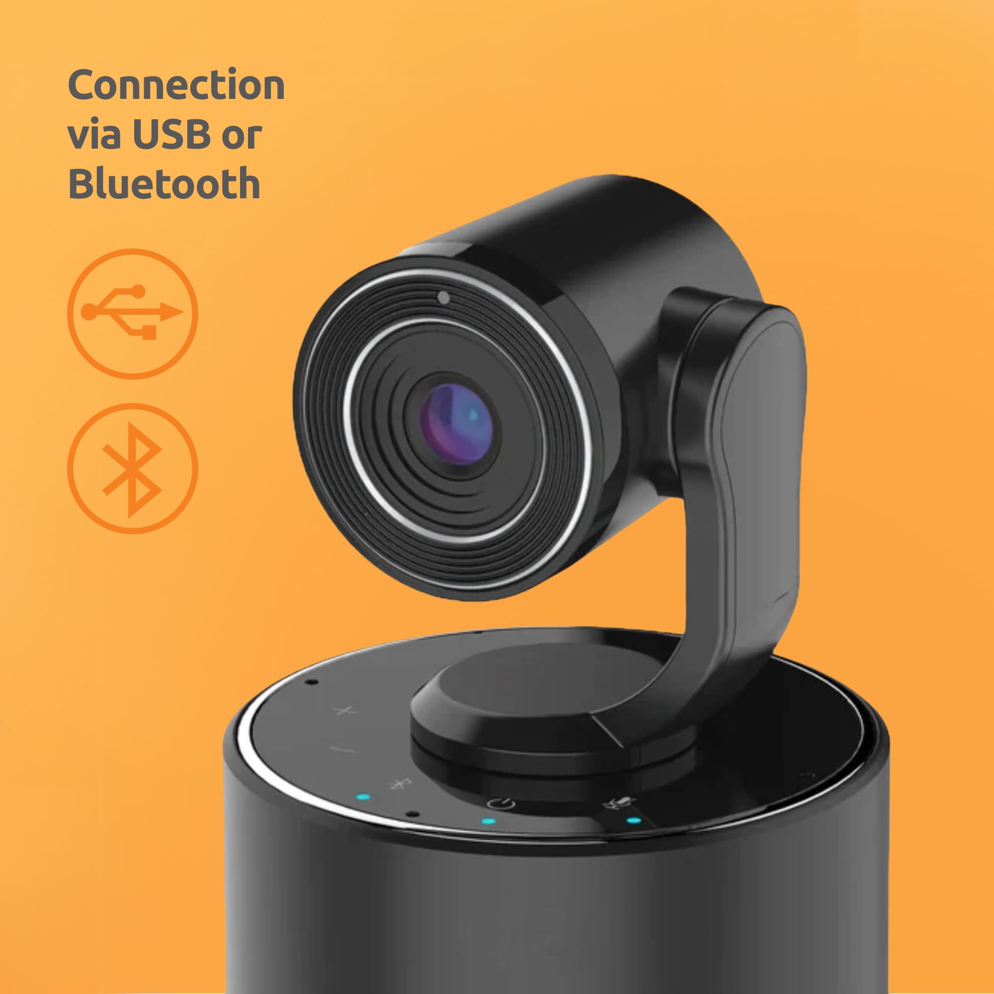 TOUCAN Connect HD Video Conference System - 1440P FHD Webcam with 5W Speaker & 4 Noise Cancelling Mics for PC - USB Web Camera with Microphone (1 Pack) - Perfect for Zoom Meetings, Remote Work & Online Classes