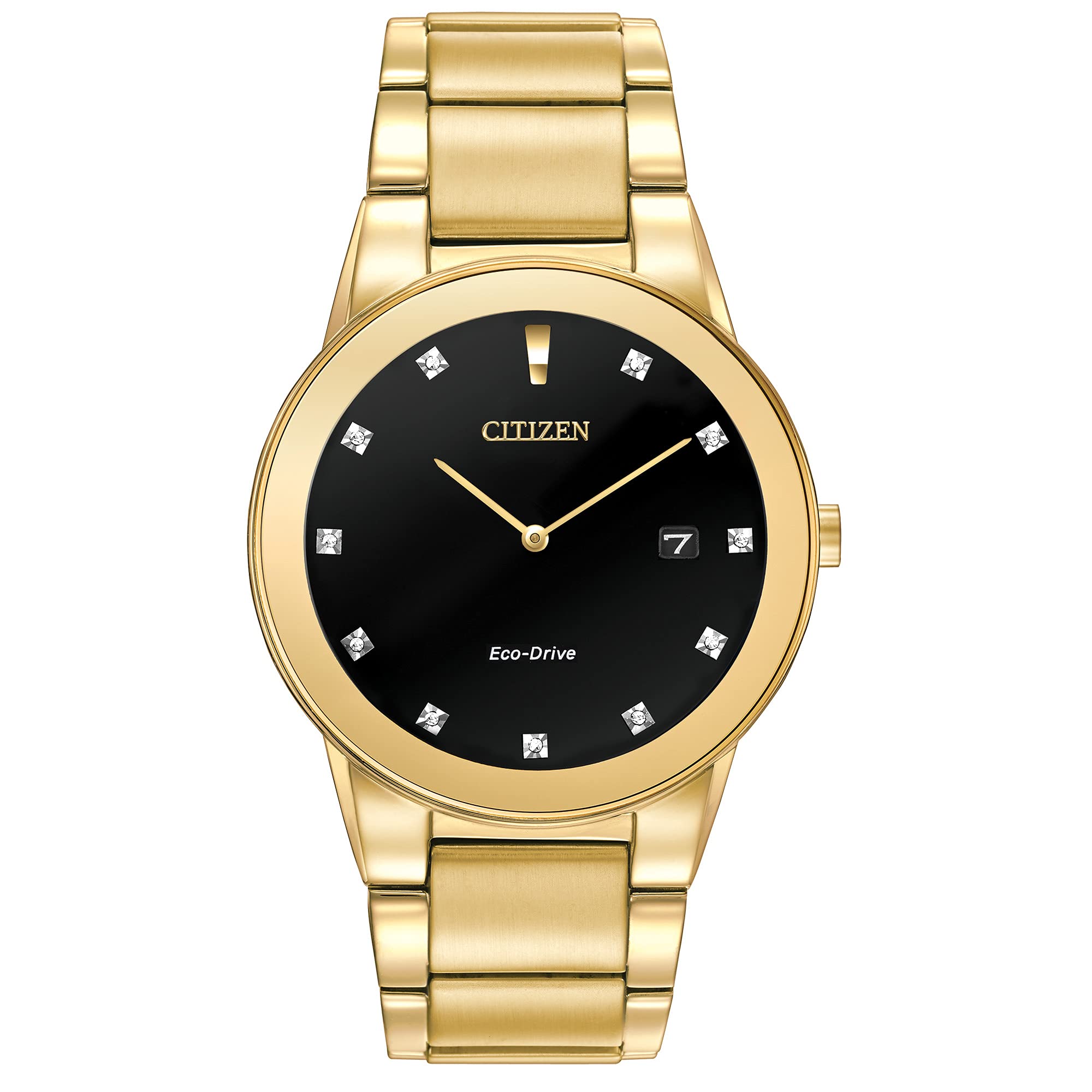 Citizen Eco-Drive Axiom Men's Stainless Steel Watch - Solar Powered, Water Resistant, Dress & Casual Wear for Business & Everyday Use