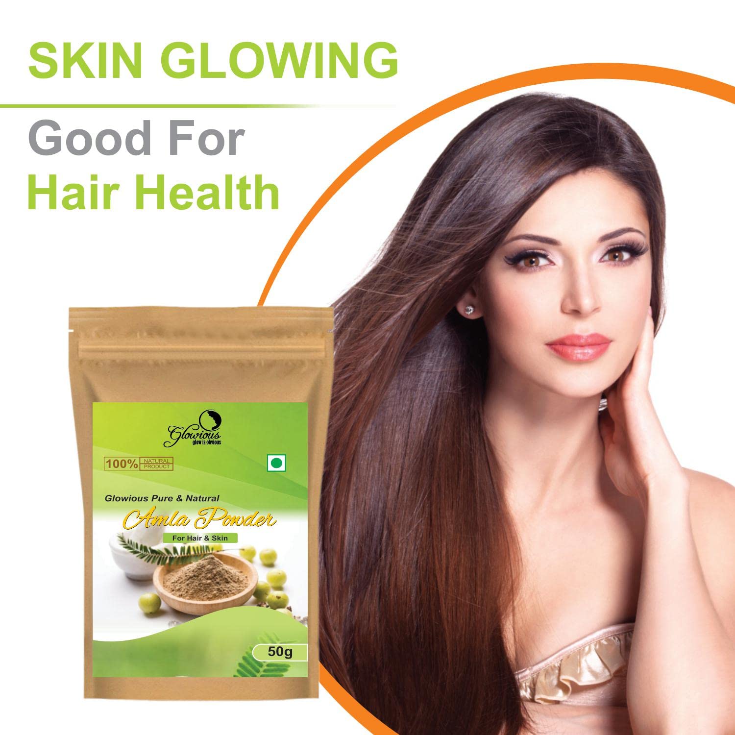 Glowious Radiance Bundle: 100% Natural Orange Peel, Amla, Hibiscus & Ubtan Powder Combo (200g) - Vitamin C Enriched Ayurvedic Skincare for Glow Boost, Fairness & Anti-Aging | Perfect for DIY Face Masks, Brightening Treatments & Holistic Skin Care Routines