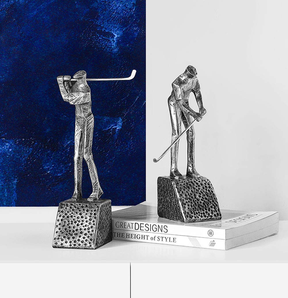 Golf Themed Bookends - Heavy Duty Bookends for Bookshelves, Home & Office Decor, School Storage - Perfect for Golf Lovers, Book Collectors & Home Organization