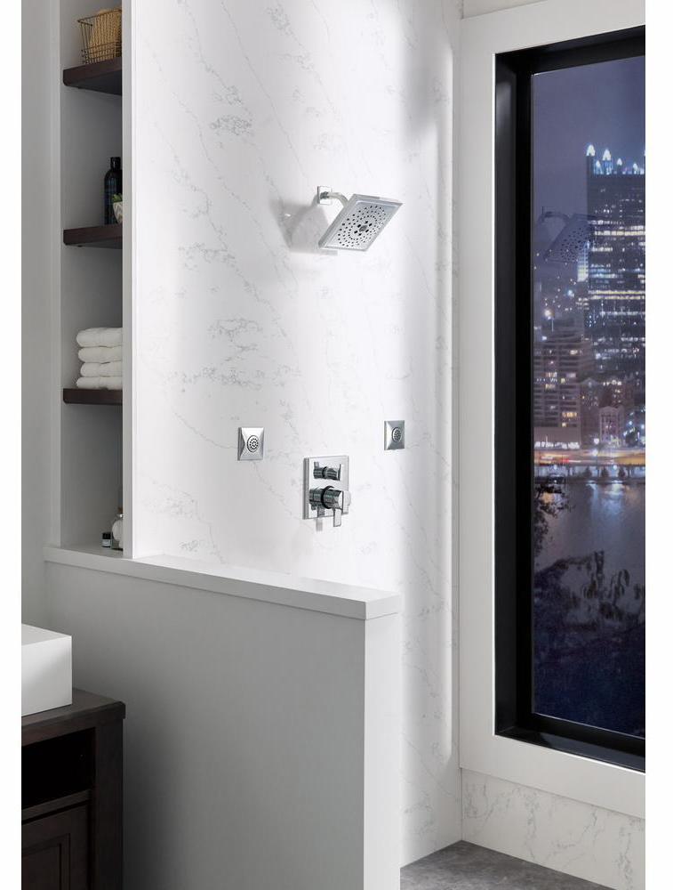 Delta T27867 3-Setting Integrated Diverter Chrome Angular Modern Monitor 17 Series Valve Trim - Perfect for Bathroom Faucet Upgrades and Shower Installations