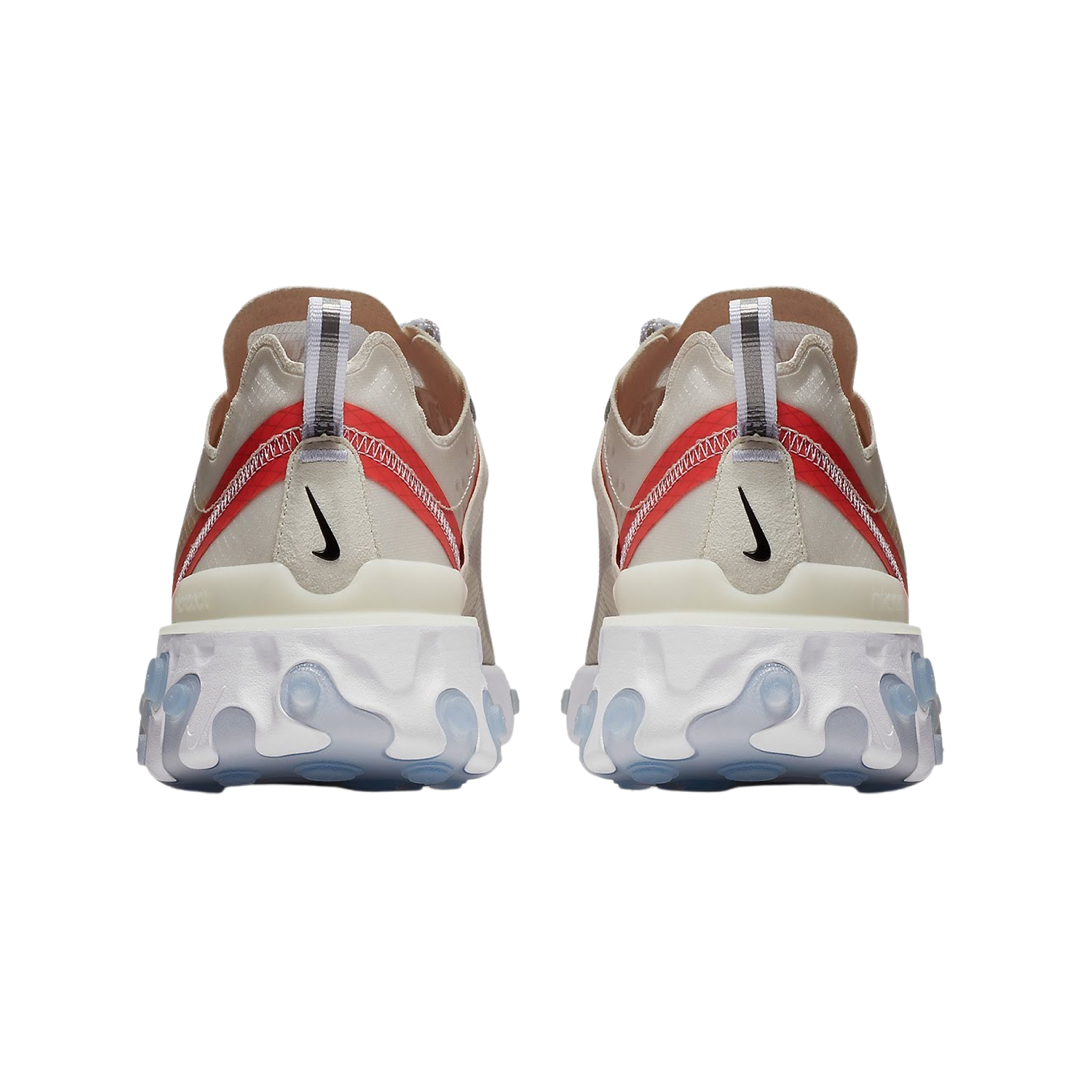 Nike React Element 87 Running Shoes - Men's Light Bone White Sail Sneakers for Jogging, Gym Workouts & Casual Wear