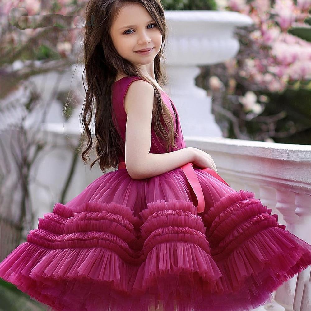 Vintage Satin Flower Girl Dress for Weddings, Baptisms & Special Occasions - Elegant Lace Trim Party Gown for Toddlers & Kids