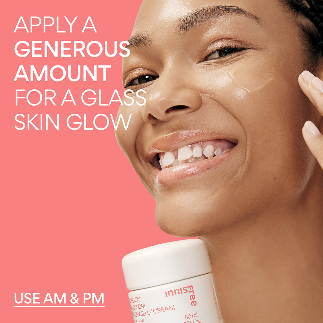 Cherry Blossom Glow Jelly Cream - Hydrating Face Moisturizer for Dry Skin, Brightening & Anti-Aging - Perfect for Night Routine & Daily Skincare