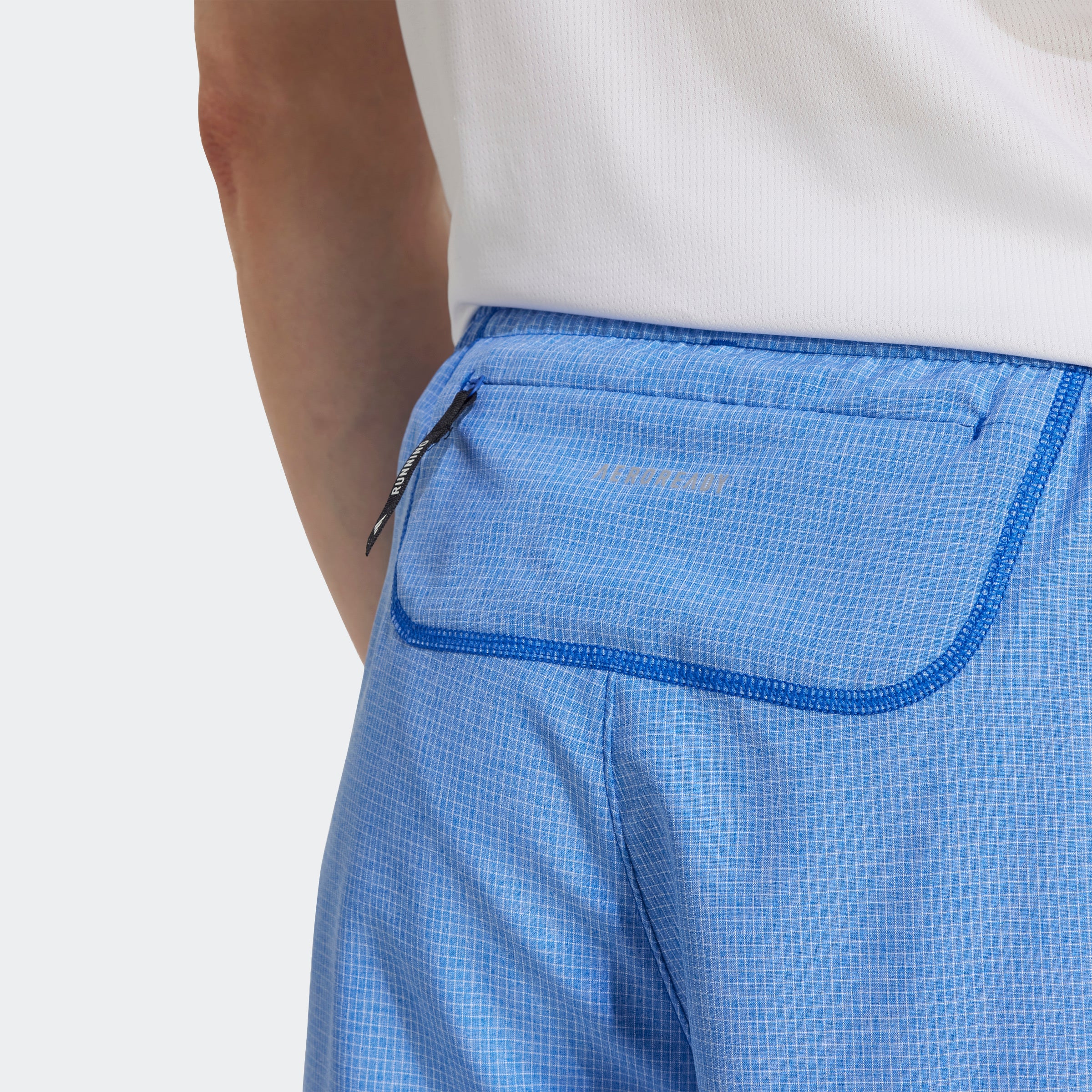 Men's OTR Base 5 Shorts - Royal Blue/White Melange Athletic Shorts for Running, Gym & Casual Wear | Quick-Dry Comfortable Workout Shorts with Breathable Fabric