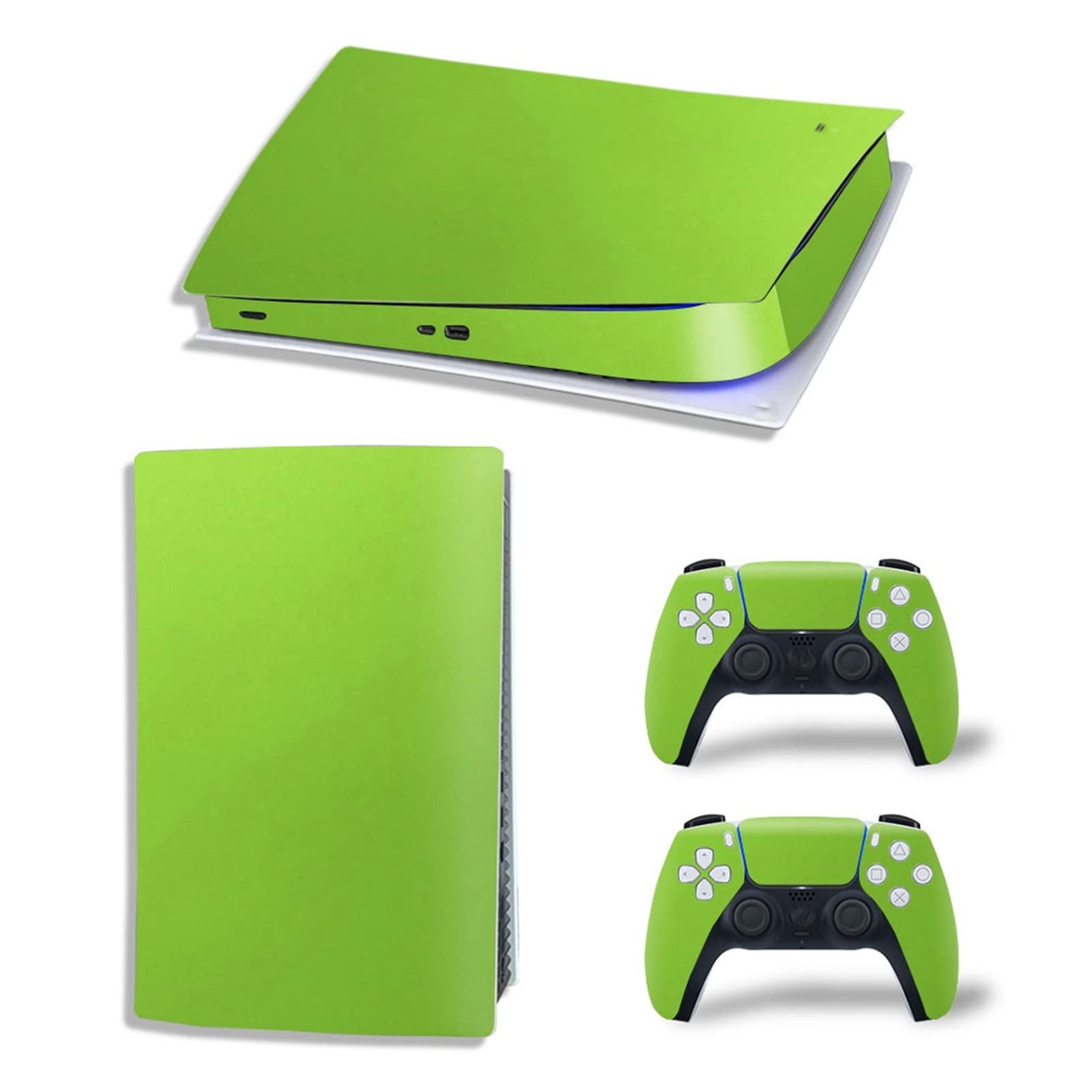 Anime Console Skin Decal for PS5 Digital Edition - 2 Controller Vinyl Protective Covers, Scratch-Resistant, Bubble-Free, Anti-Scratch Film - Perfect for Gaming Setups & Anime Fans