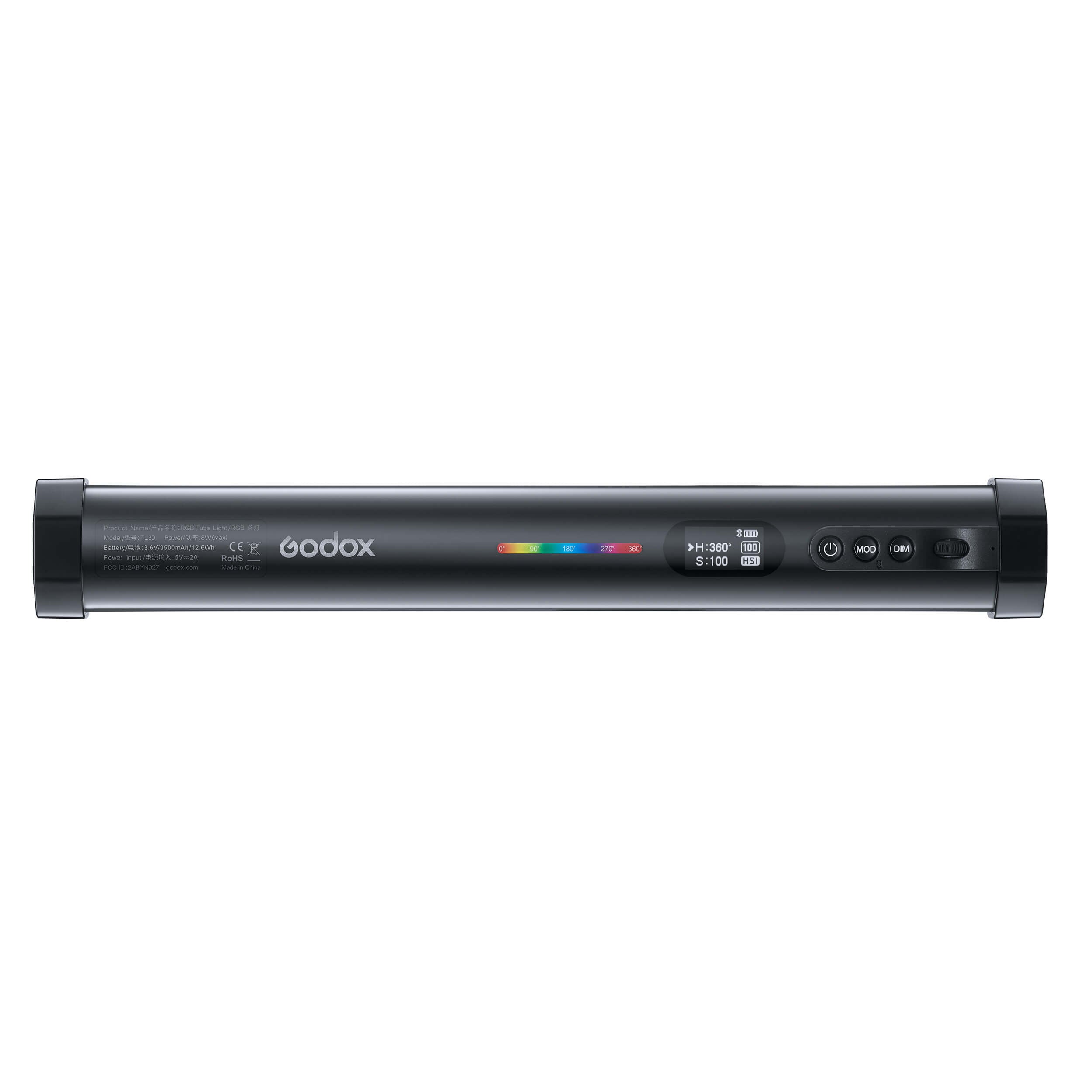 TL30 K2 RGB Pavo Tube Two Lights Set with Rechargeable Li-Ion Battery - Perfect for Photography, Videography, and Stage Lighting
