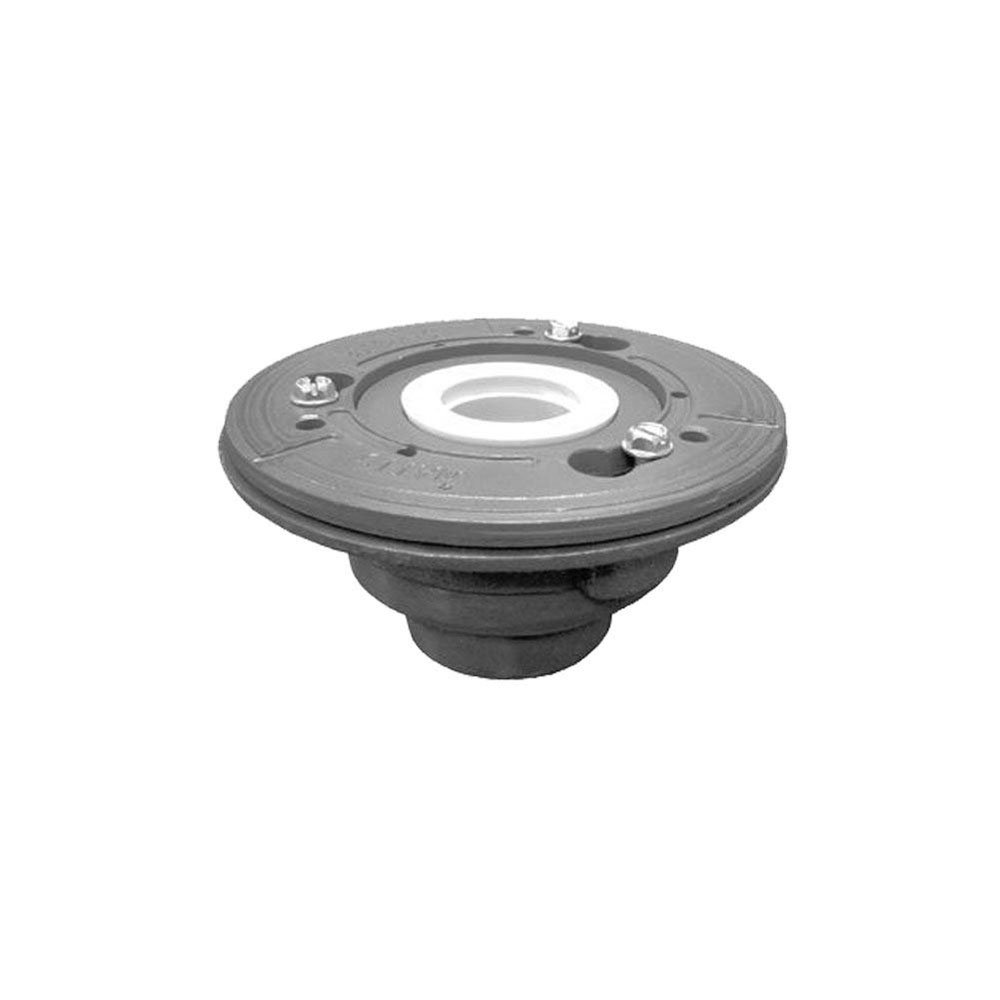 Jaclo 88222-RGH 2-Inch Cast Iron Sub Drain with Rough Finish - Ideal for Bathroom, Kitchen, and Basement Plumbing Systems