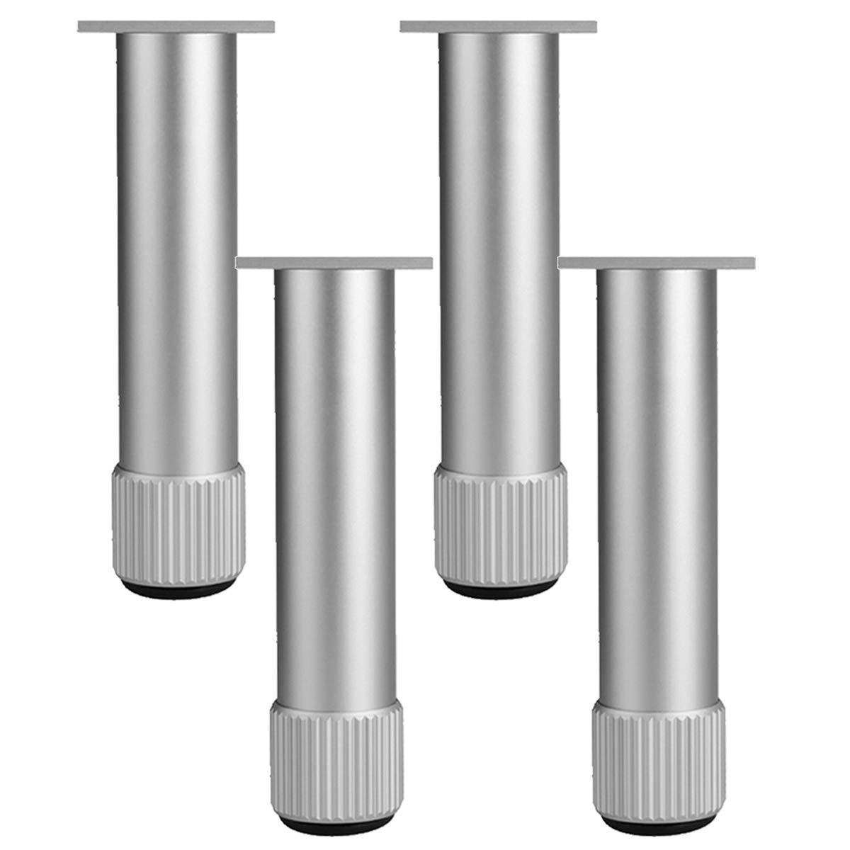 Adjustable Metal Aluminum Alloy Furniture Legs - 1.2cm Height, 4 Pack for TV Stand, Coffee Table, Bathroom Cabinet, Sofa & Bed Support | Durable & Stylish Home Decor Upgrade