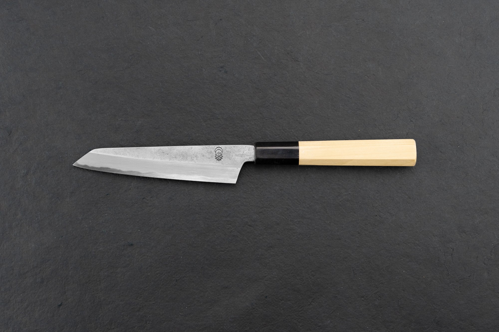 Premium Sakai Kikumori Kikuzuki Rin Kiritsuke Petty Knife 135mm - Japanese Chef Knife for Slicing, Dicing & Precision Cutting - Perfect for Home Cooks & Professional Chefs