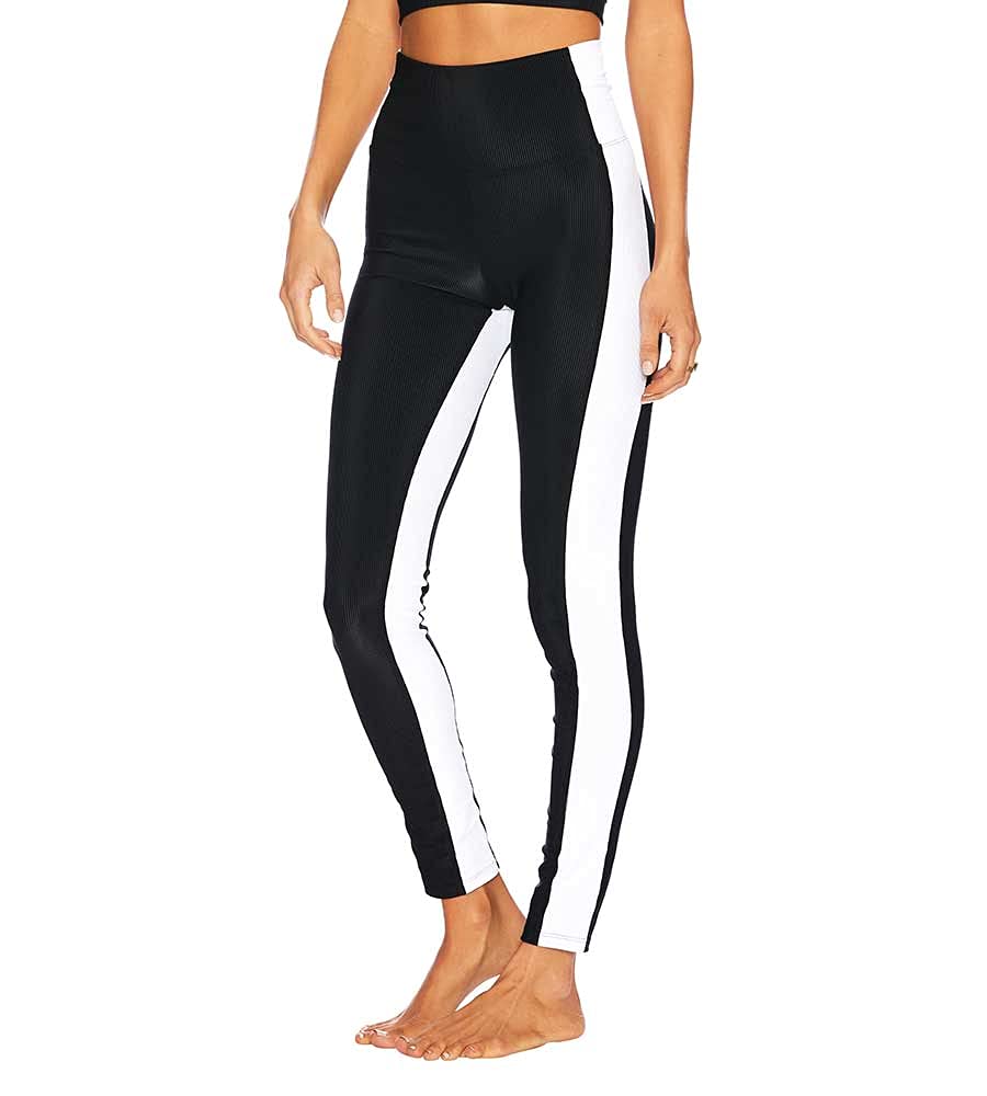 Beach Riot Color-Block Leggings for Women - High Waist Yoga Pants with Side Pockets - Workout, Running & Lounge Wear - Trendy Gym & Casual Outfit