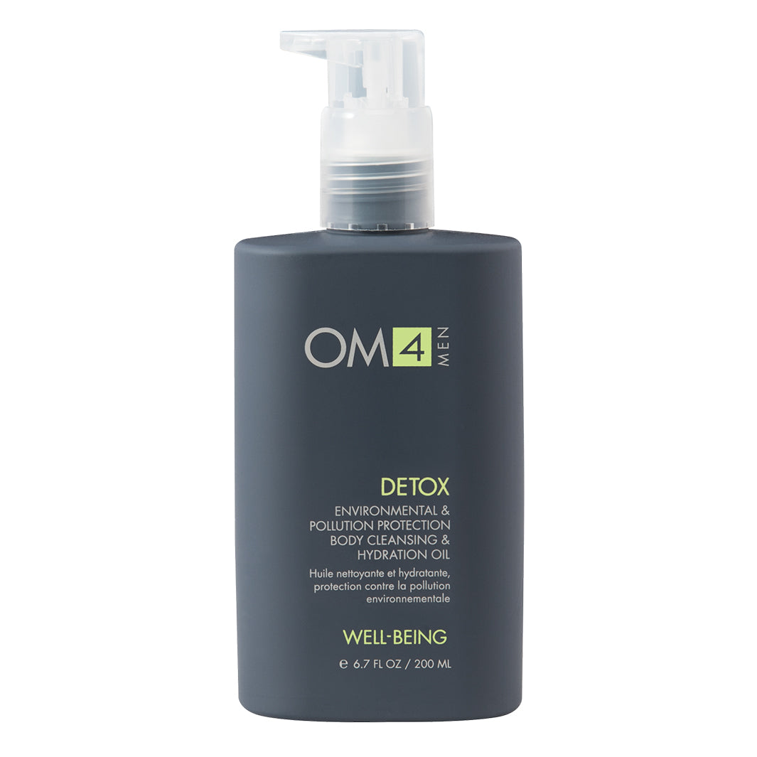 Organic OM4 Detox Oil for Men - Pollution Protection & Body Cleansing with Hydration | Environmental Defense & Skin Care for Urban Lifestyles