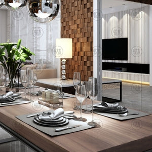 Spanish Designer Solid Hardwood MIGUEL Dining Table - Elegant Dining Room Furniture for Family Gatherings & Dinner Parties