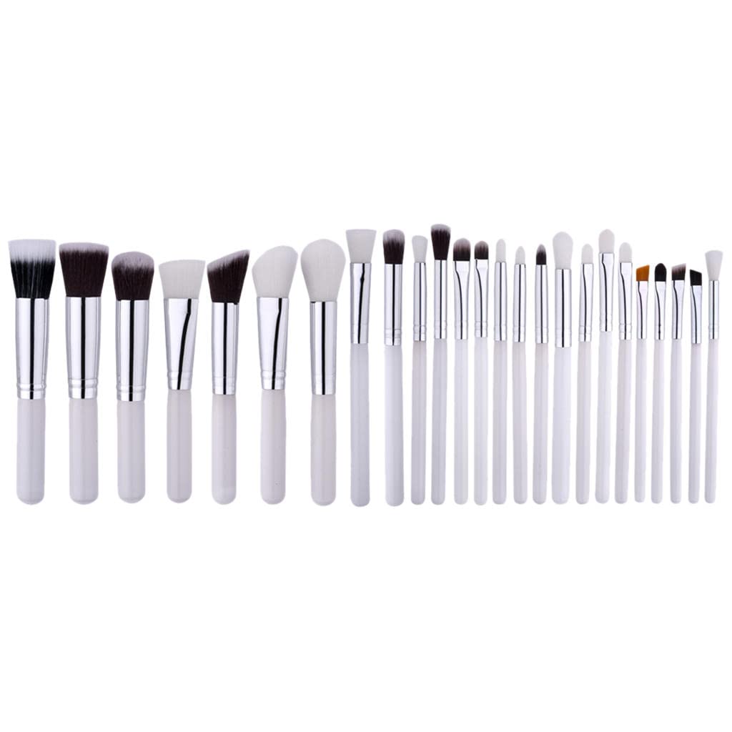 VMS INDIA 25-Piece Professional Makeup Brush Set - Powder, Foundation, Eyeshadow, Eyeliner, Concealer & Lip Brushes - Complete Cosmetic Tool Kit for Makeup Artists & Beginners | Perfect for Home, Salon & Travel Use