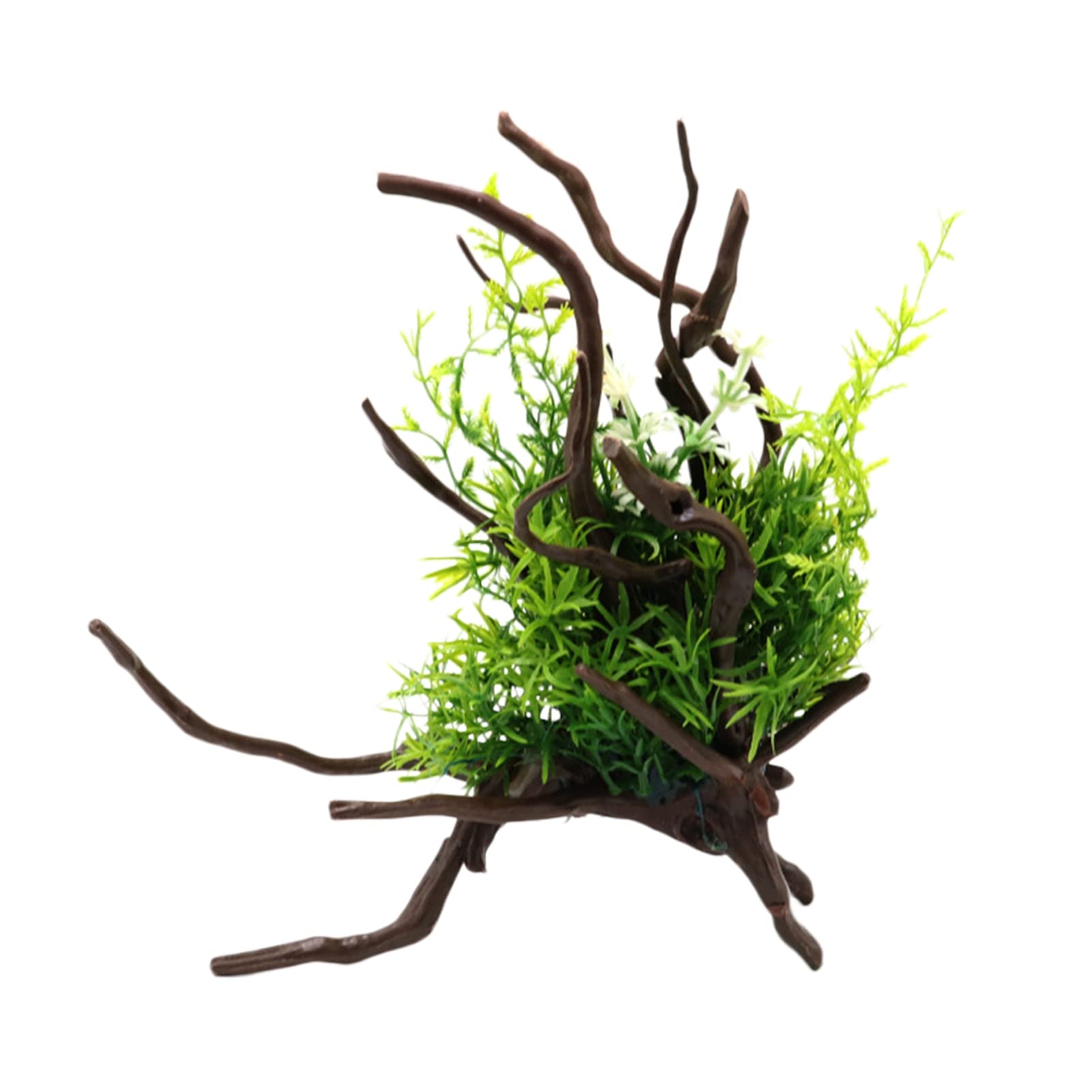 US Fish Tank Decoration - Artificial Aquatic Plants, Pollution-Free Underwater Habitat Simulation Tree Root for Aquarium | Perfect for Freshwater & Saltwater Tanks, Betta Fish Hideouts, Shrimp Shelters & Aquascaping Decor