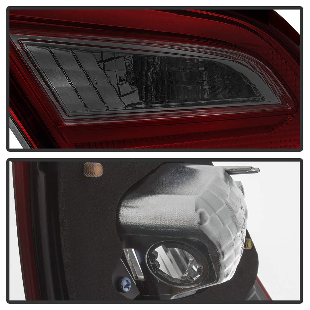 ACANII Red Smoke LED Tail Lights & Brake Lamps - Compatible with 2016-2018 Nissan Altima Sedan (4-Piece Set, Driver & Passenger Side) | Enhanced Safety & Style for Night Driving & Custom Car Upgrades