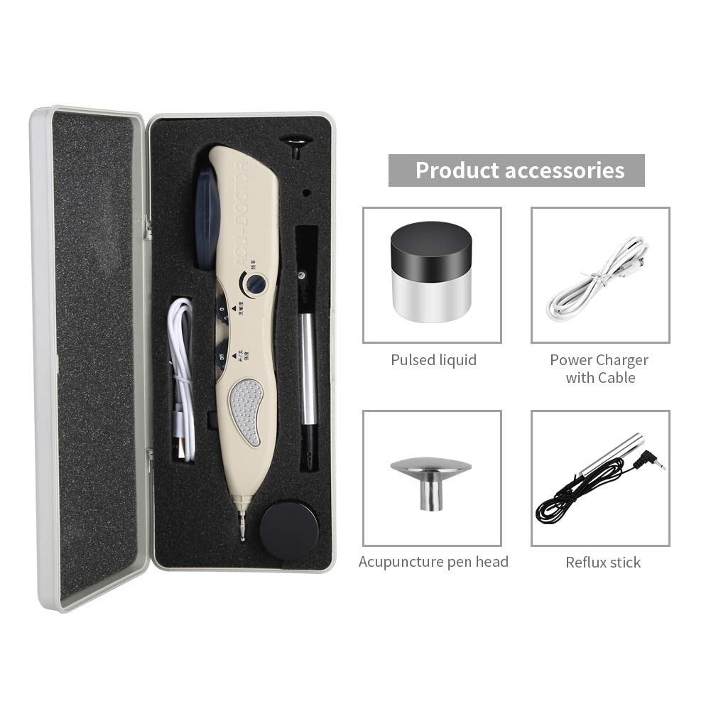 Rechargeable Cordless Acupuncture Pen - Electronic Massage Therapy Device for Pain Relief, Meridian Stimulation & Health Care | Portable Acupressure Tool for Muscle Relaxation, Stress Relief & Home Wellness