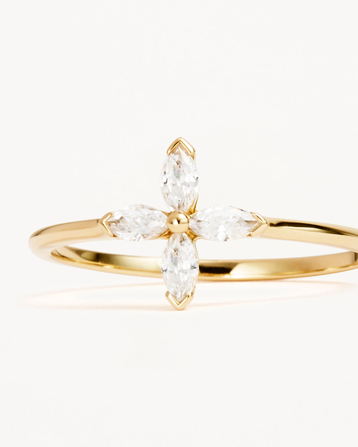 14K Solid Gold Blossom Lab-Grown Diamond Ring for Women - Elegant Floral Engagement & Wedding Band - Perfect for Anniversaries, Proposals & Special Occasions