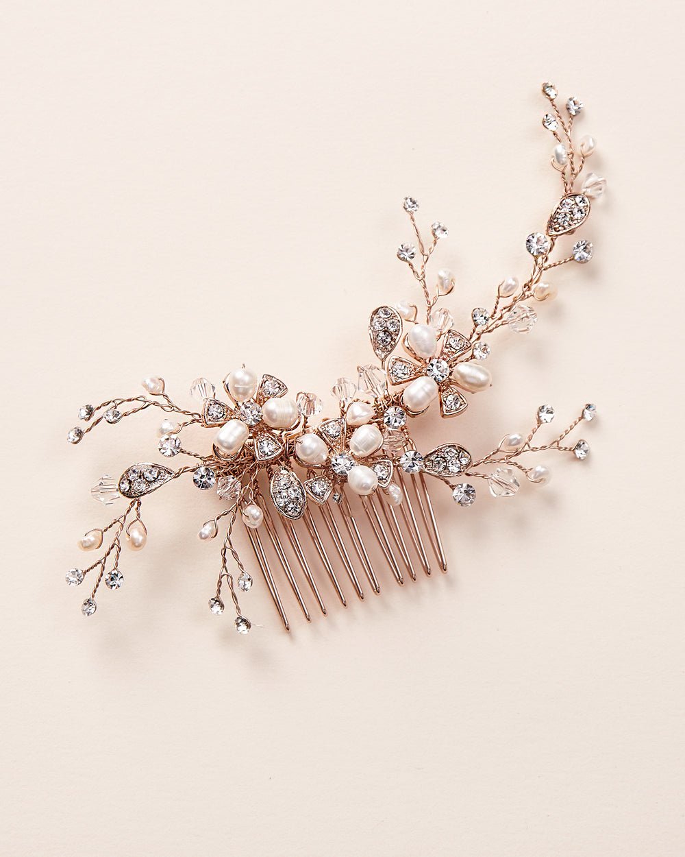 Angela Pearl Comb - Elegant Hair Accessory for Women | Perfect for Weddings, Prom & Special Occasions