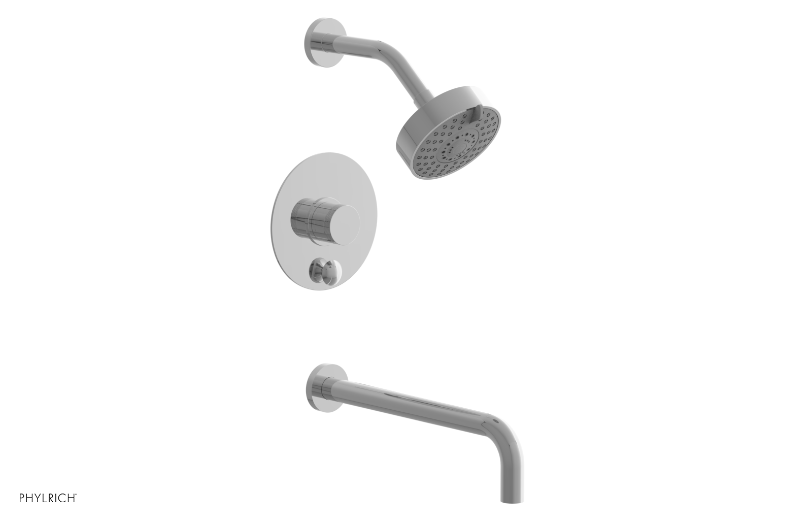 BASIC II 12 Pressure Balance Tub and Shower Faucet Set - 230 26 12 - Perfect for Bathroom Renovation & Modern Home Upgrade