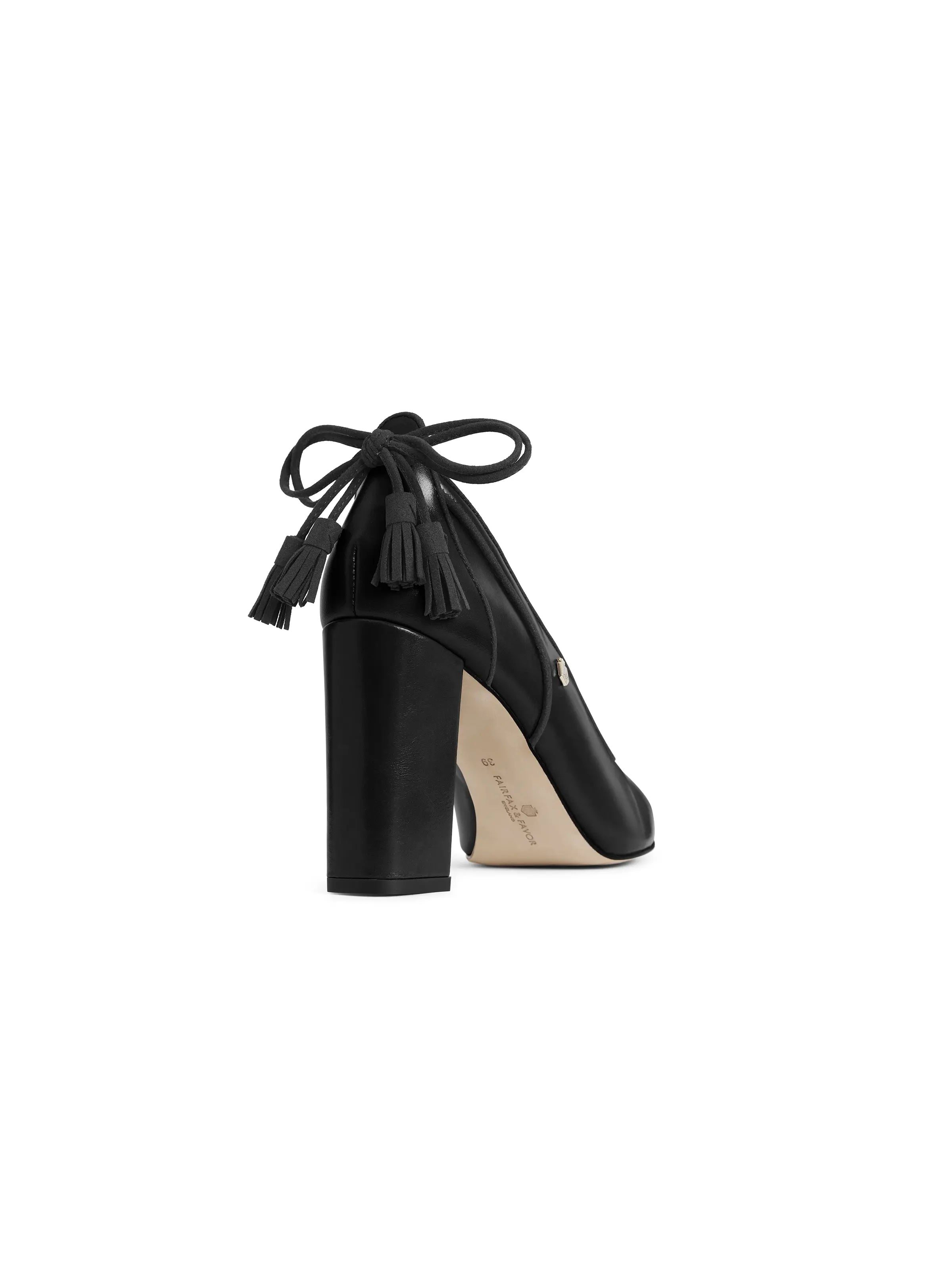 Newbury Heel Black Leather Women's Shoes - Stylish High Heels for Work, Party & Evening Events | Comfortable Dress Pumps for Office, Wedding & Night Out