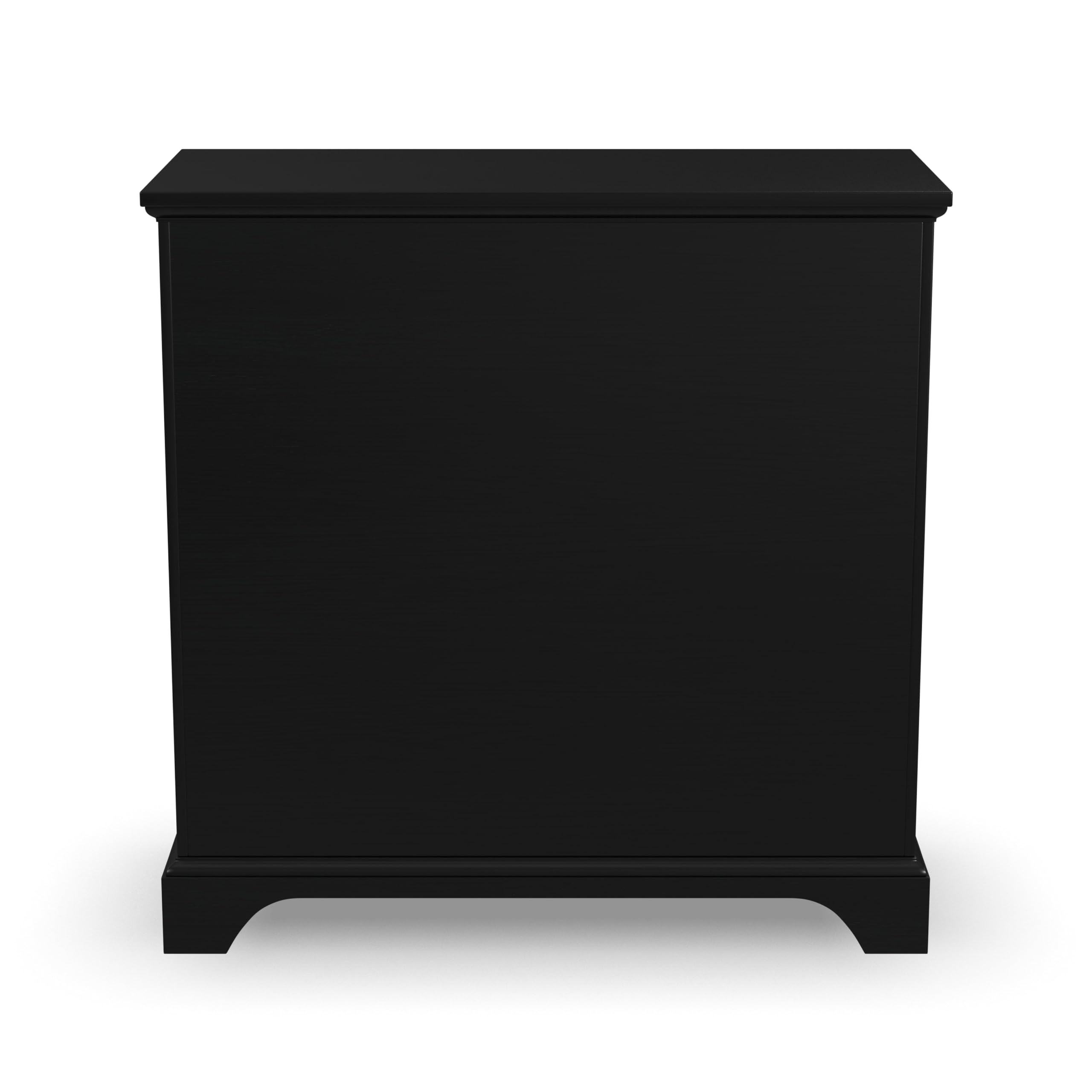 Homestyles Black Bedford Four-Drawer Chest - Stylish Storage Solution for Bedroom, Living Room or Office Organization