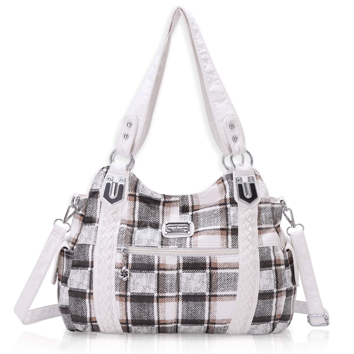 Angel Barcelo Women's Roomy Hobo Handbag - Fashion Leather Shoulder Purse & Satchel Tote Bag for Work, Travel & Everyday Use