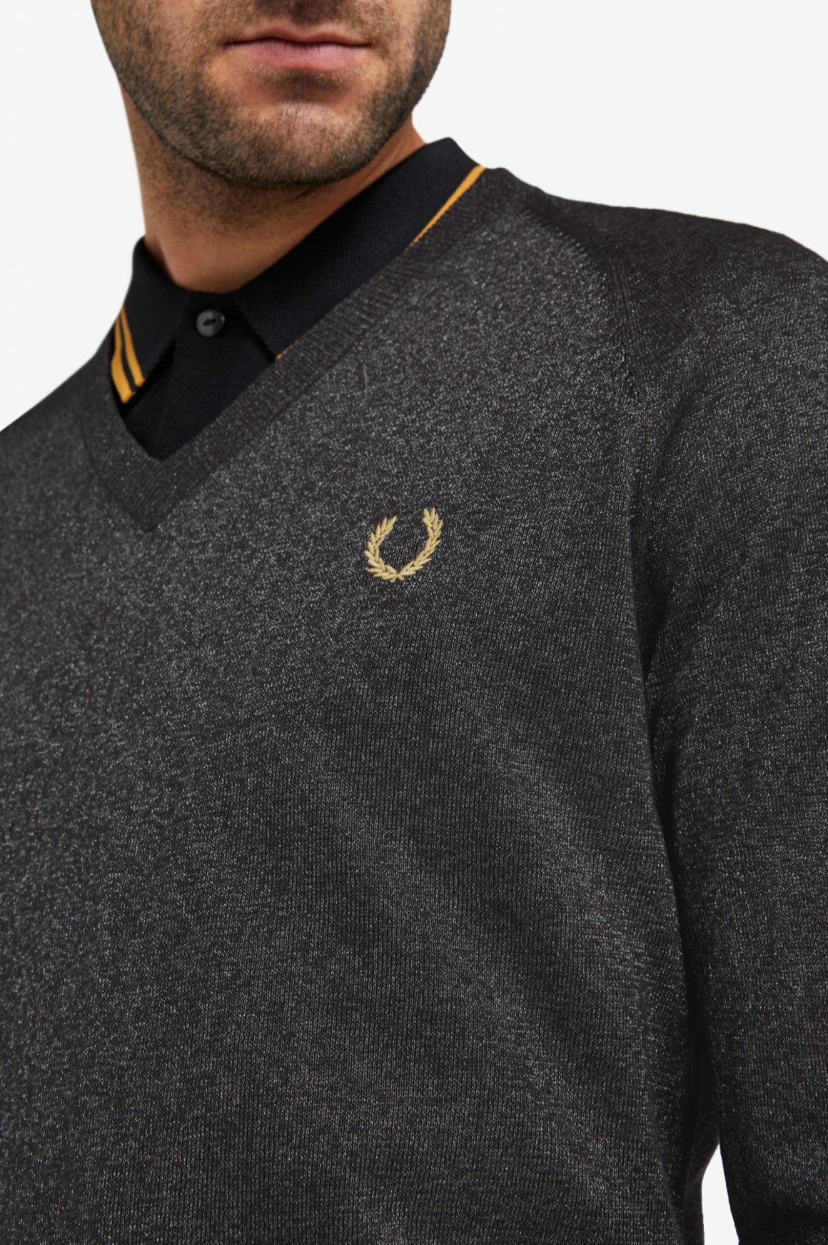 Miles Cain V-Neck Sweater for Men - Gunmetal Gray Knit Pullover | Casual & Business Wear | Perfect for Office, Dates & Winter Outfits