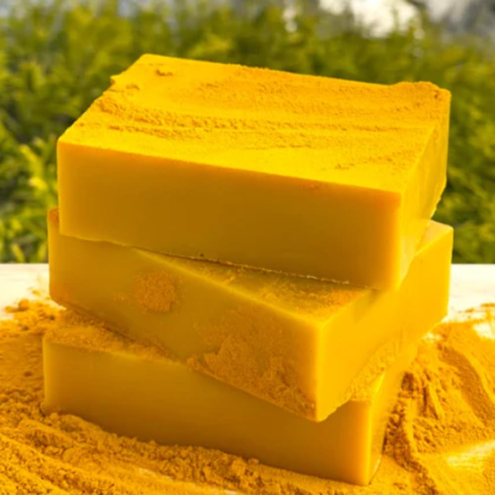 Jibuglow Turmeric & Kojic Acid Soap Bar for Face & Body - Brightening & Even Skin Tone - Natural Glow Soap for Men & Women (2 Pack) - Perfect for Daily Skincare & Acne Treatment