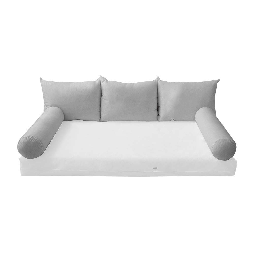 **Crib Size Bolster & Back Rest Pillow Cushion with Fiberfill Insert - Style 3 | Support for Babies & Toddlers | Perfect for Nursery, Playtime & Lounging**