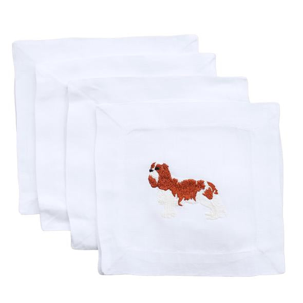 Premium Cavalier King Charles Spaniel Themed Cocktail Napkins - 50-Pack Absorbent Paper Drink Coasters for Parties, Weddings & Pet Lovers Home Decor